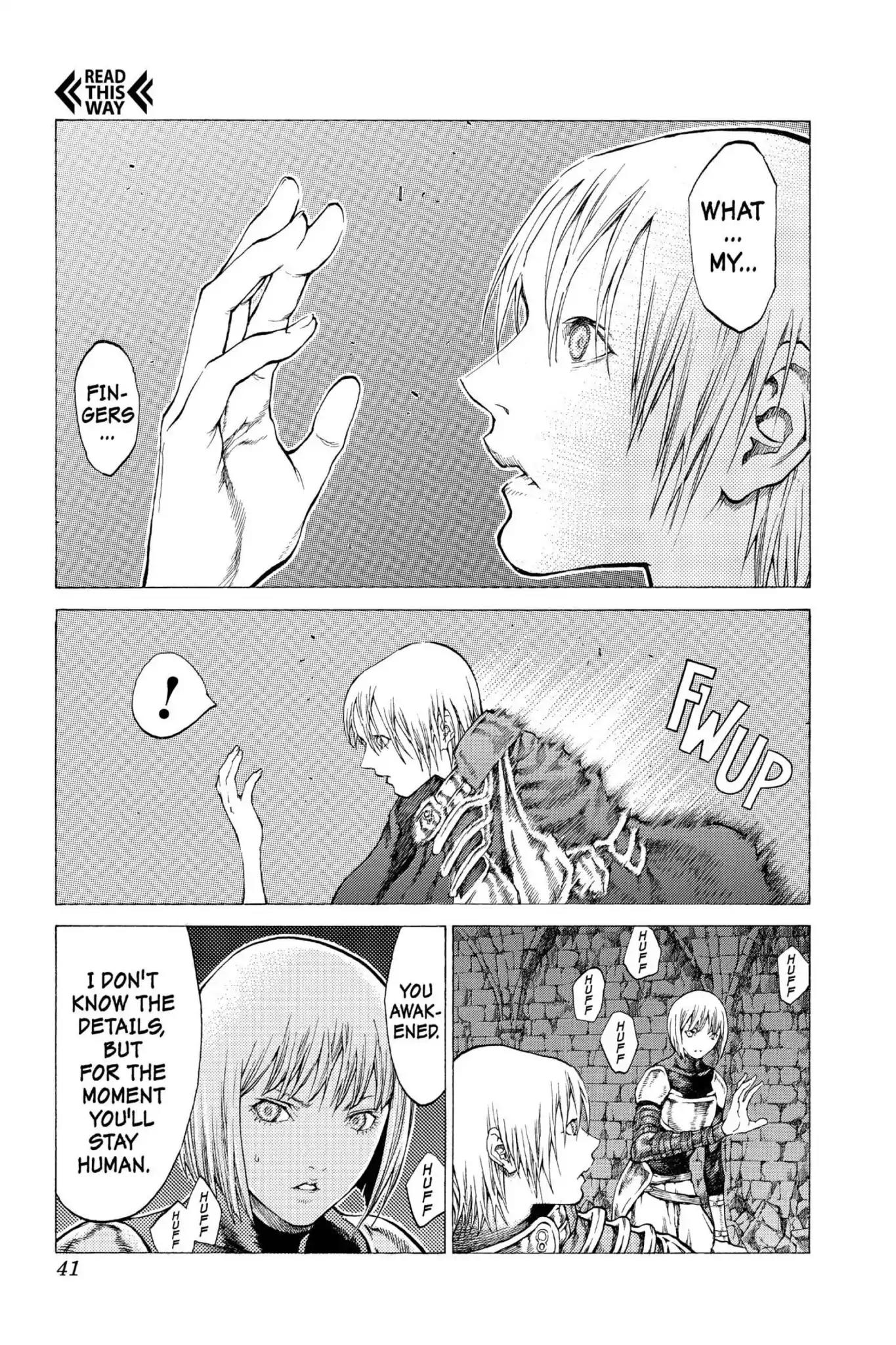 Claymore Chapter 47 page 3 - Chapter 47: Vol.9 Scene 47: The Deep Abyss of Purgatory, Part 2