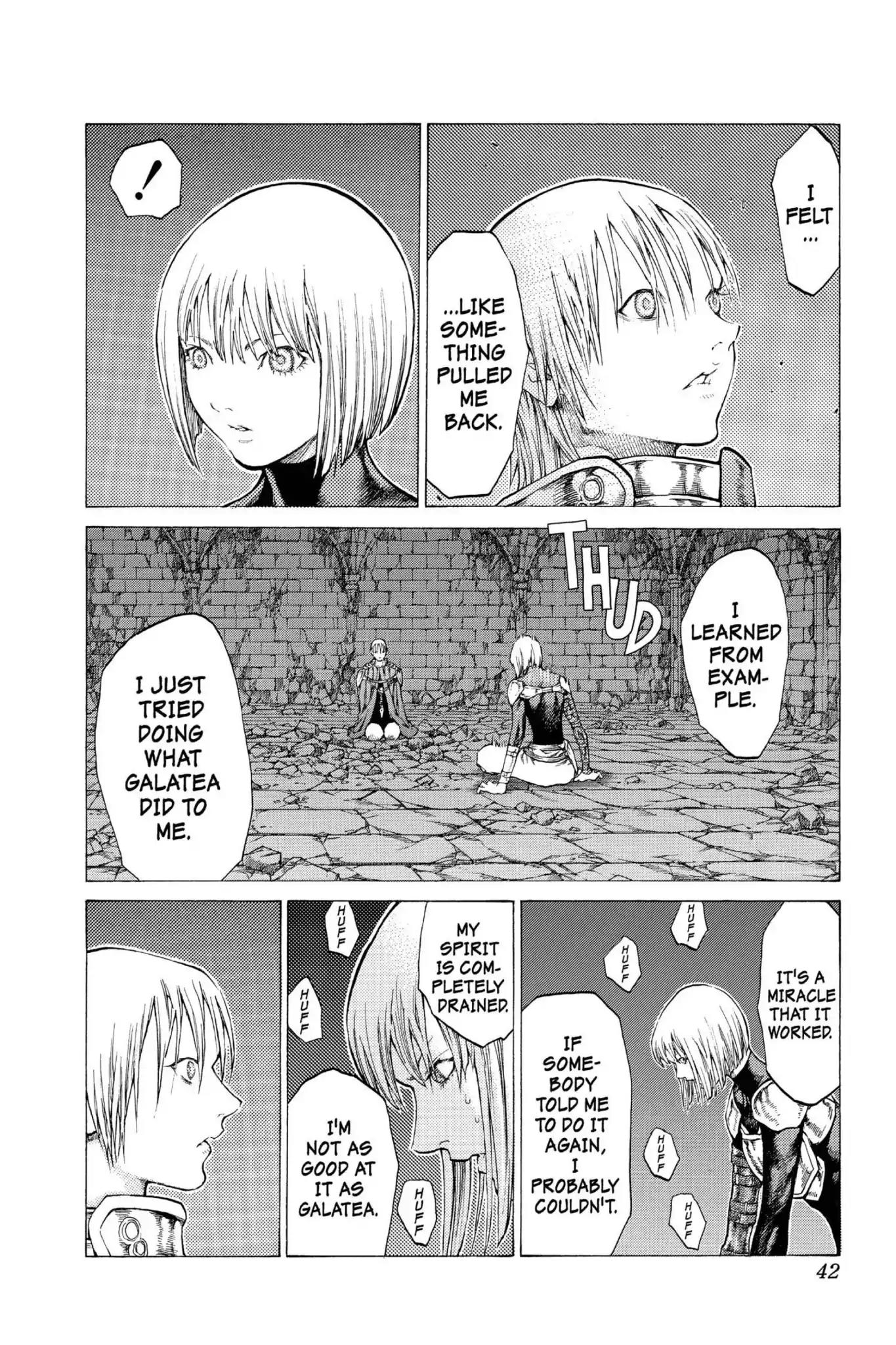 Claymore Chapter 47 page 4 - Chapter 47: Vol.9 Scene 47: The Deep Abyss of Purgatory, Part 2