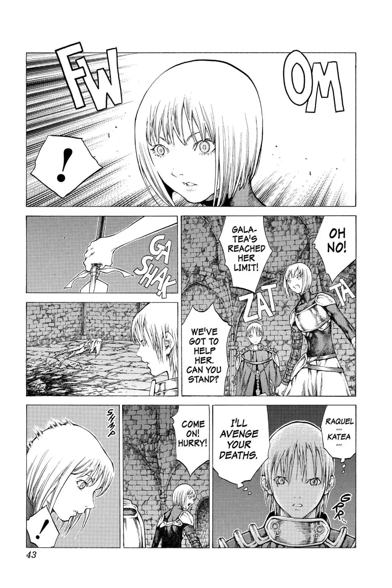 Claymore Chapter 47 page 5 - Chapter 47: Vol.9 Scene 47: The Deep Abyss of Purgatory, Part 2