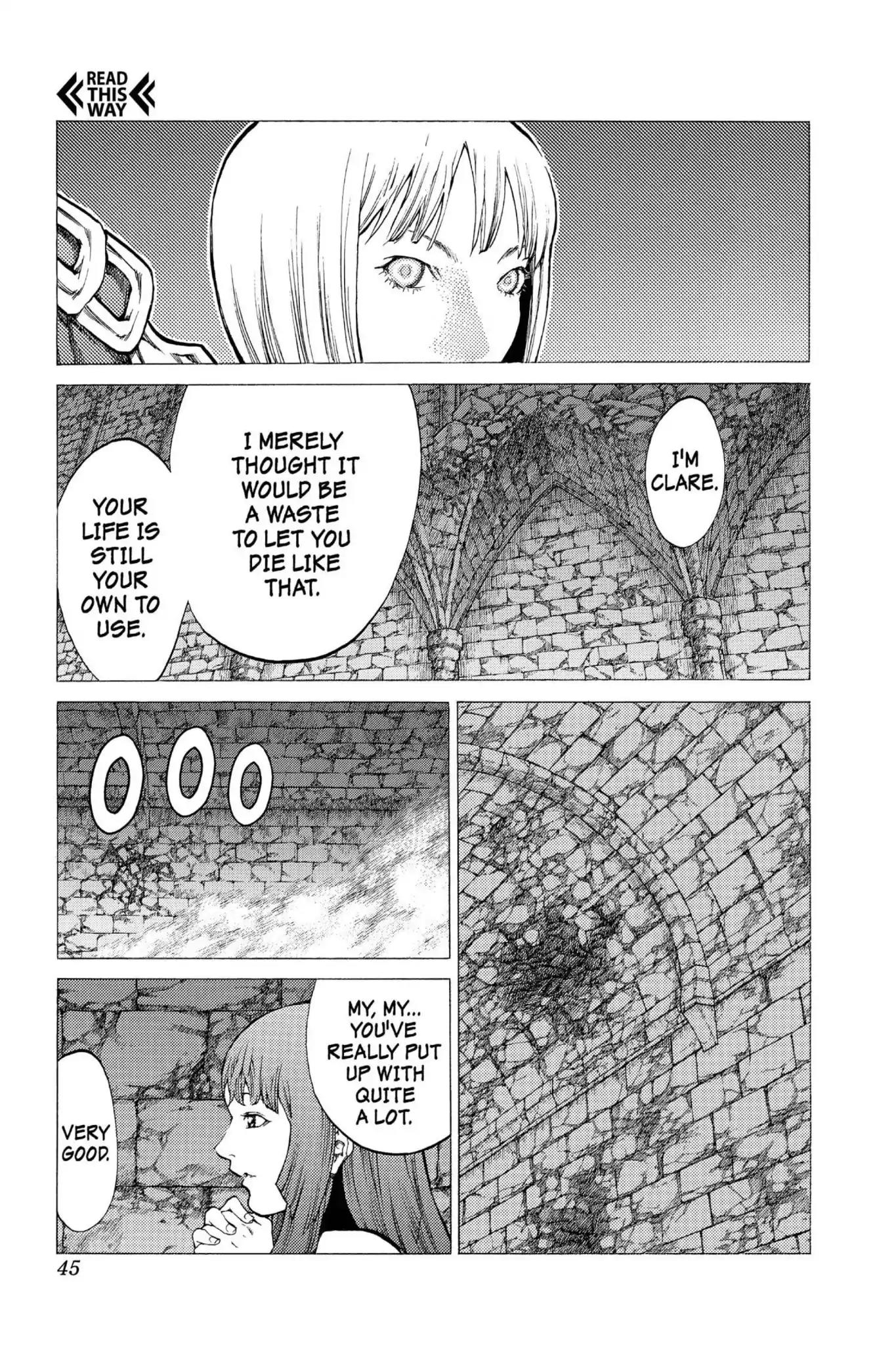 Claymore Chapter 47 page 7 - Chapter 47: Vol.9 Scene 47: The Deep Abyss of Purgatory, Part 2