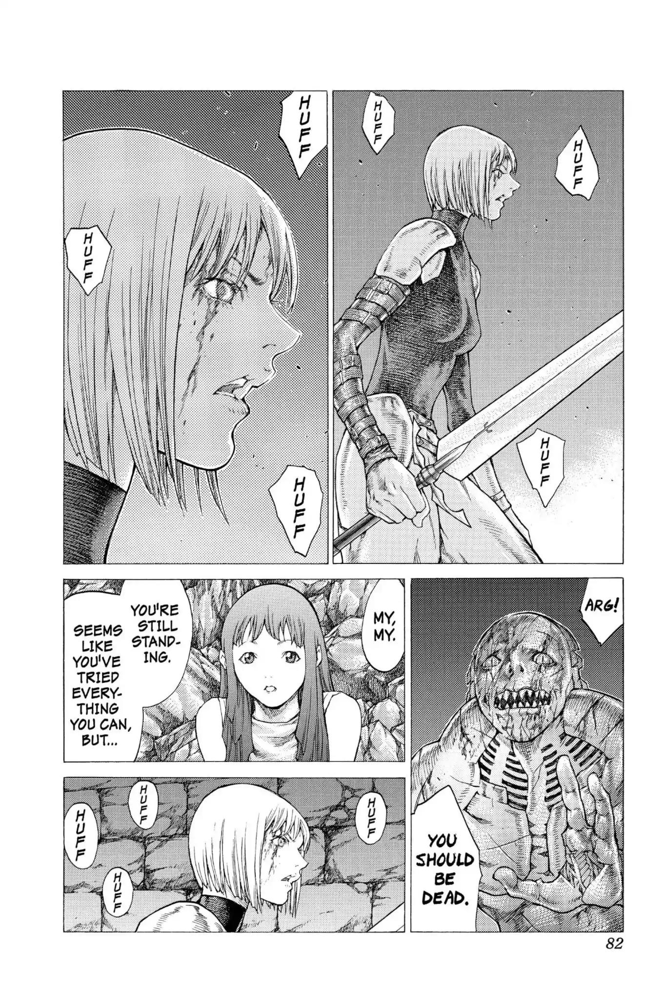 Claymore Chapter 48 page 12 - Chapter 48: Vol.9 Scene 48: The Deep Abyss of Purgatory, Part 3