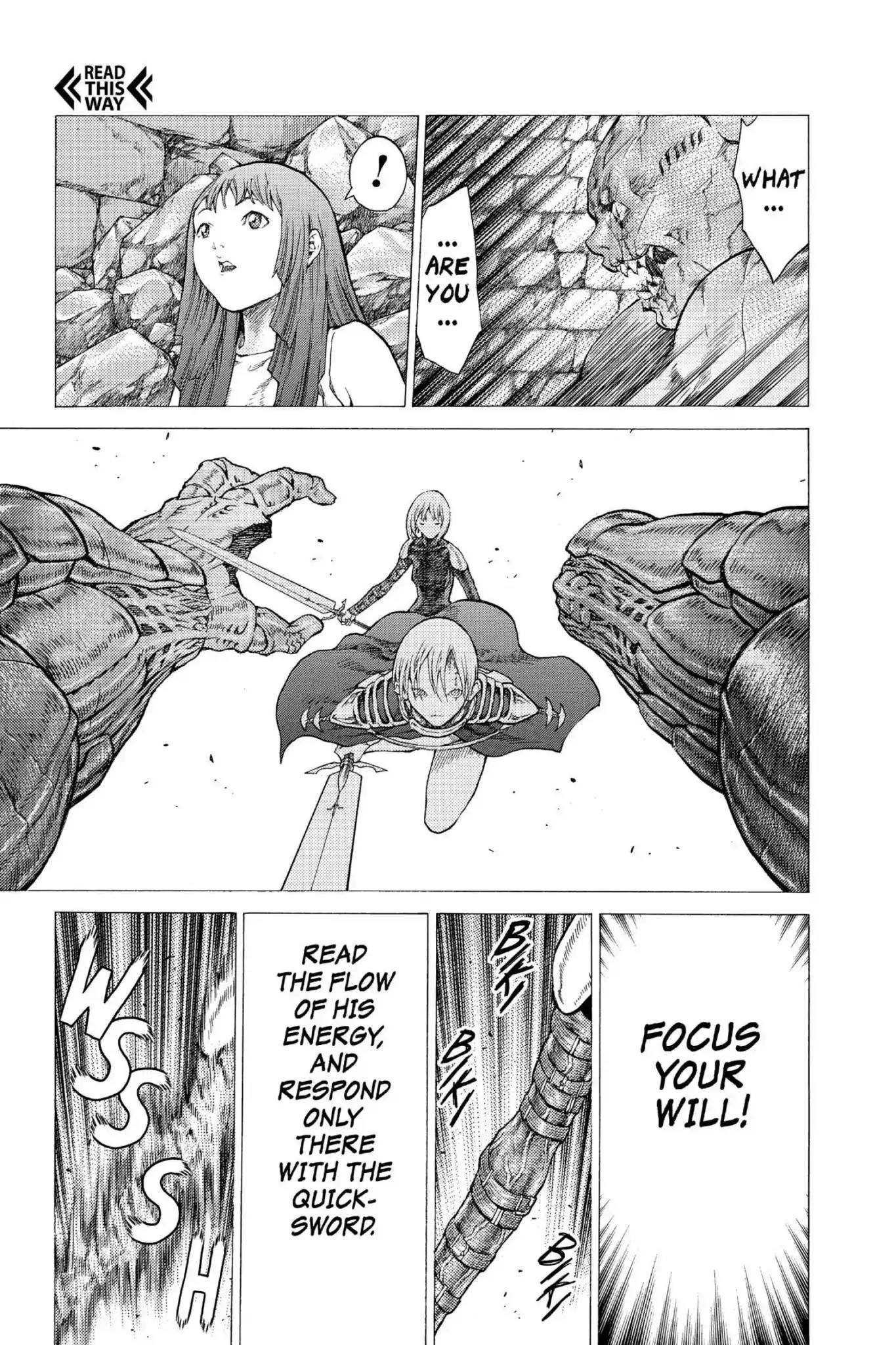 Claymore Chapter 48 page 17 - Chapter 48: Vol.9 Scene 48: The Deep Abyss of Purgatory, Part 3
