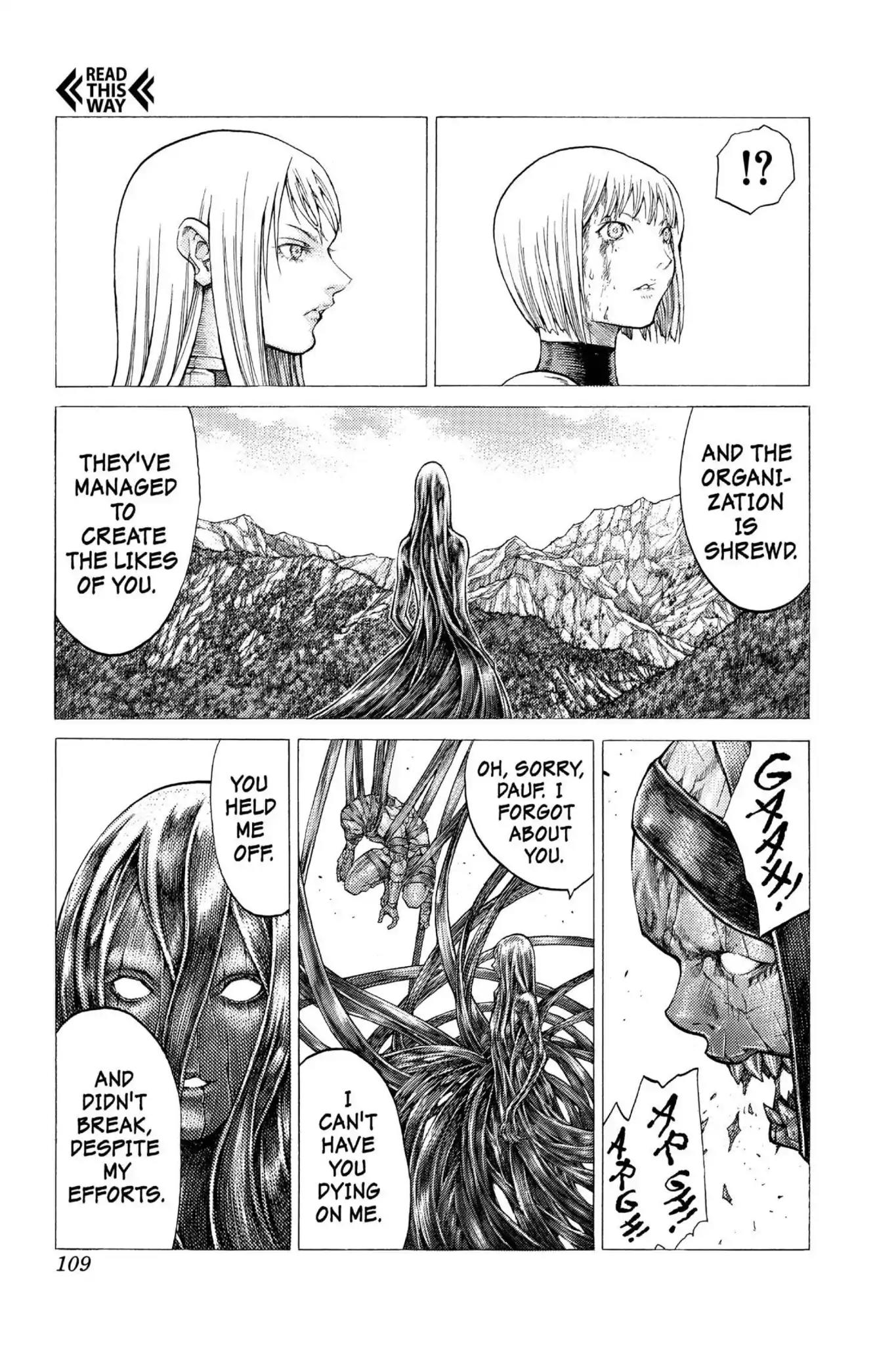 Claymore Chapter 49 page 13 - Chapter 49: Vol.9 Scene 49: The Deep Abyss of Purgatory, Part 4