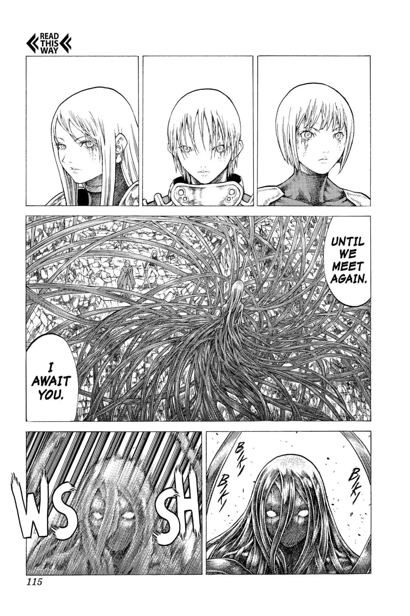 Claymore Chapter 49 page 18 - Chapter 49: Vol.9 Scene 49: The Deep Abyss of Purgatory, Part 4