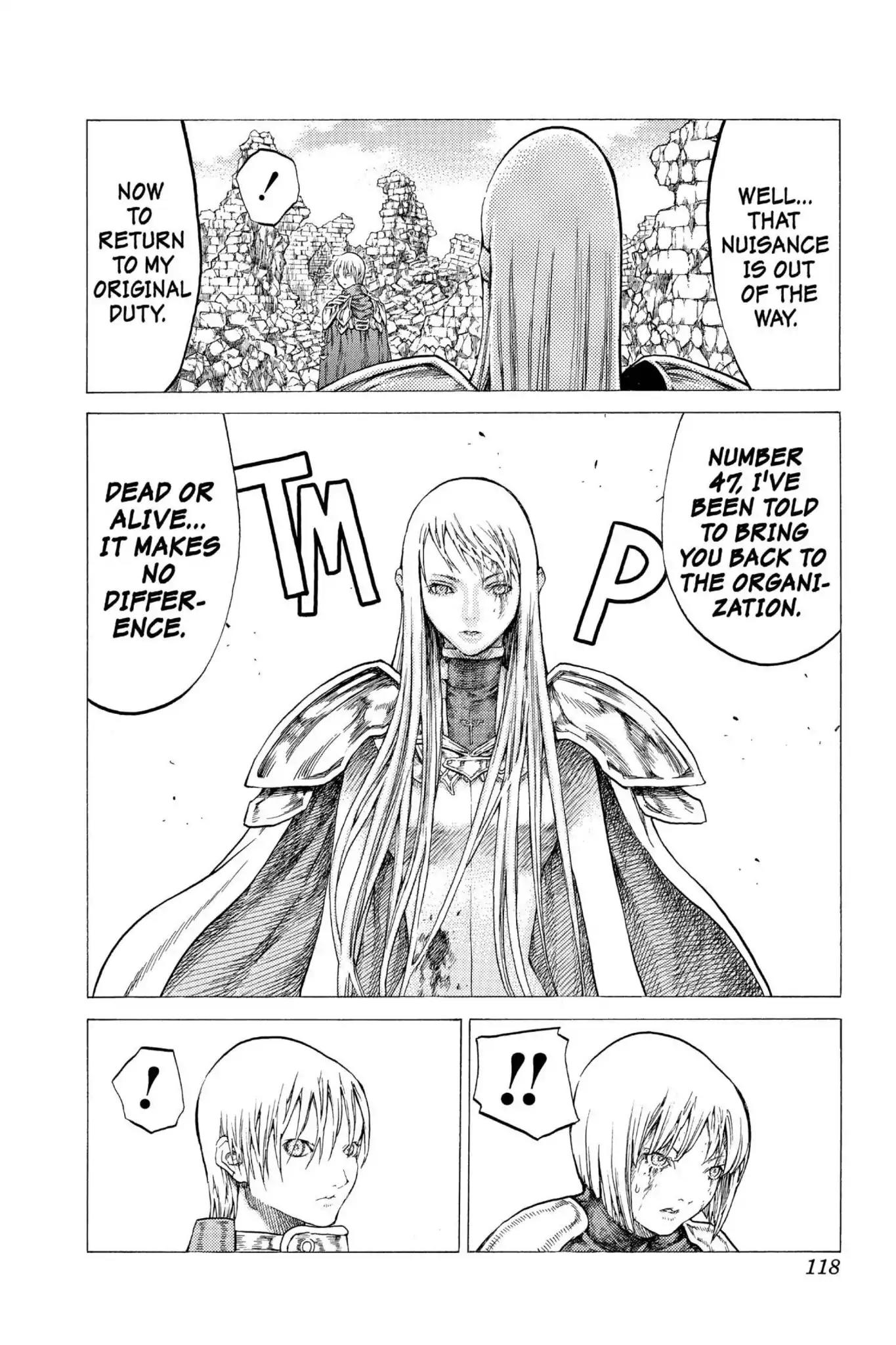 Claymore Chapter 49 page 21 - Chapter 49: Vol.9 Scene 49: The Deep Abyss of Purgatory, Part 4