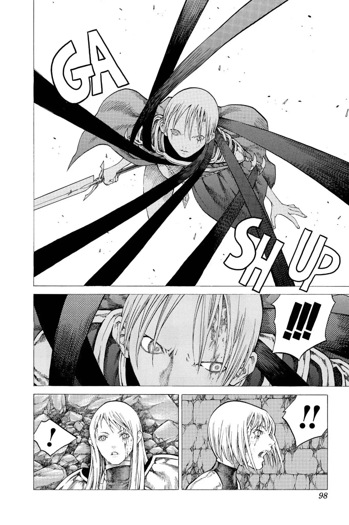 Claymore Chapter 49 page 4 - Chapter 49: Vol.9 Scene 49: The Deep Abyss of Purgatory, Part 4