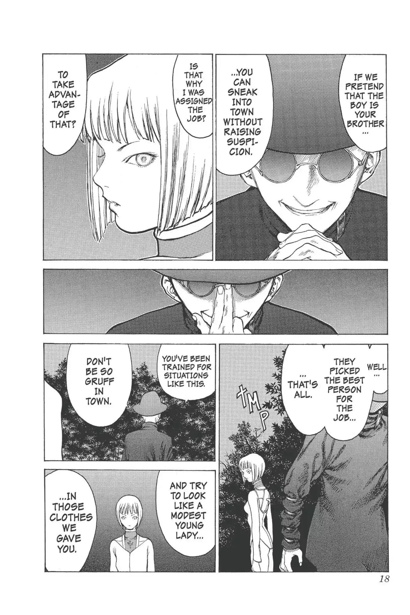 Claymore Chapter 5 page 17 - Chapter 5: Vol.2 Scene 5: Darkness in Paradise, Part 1