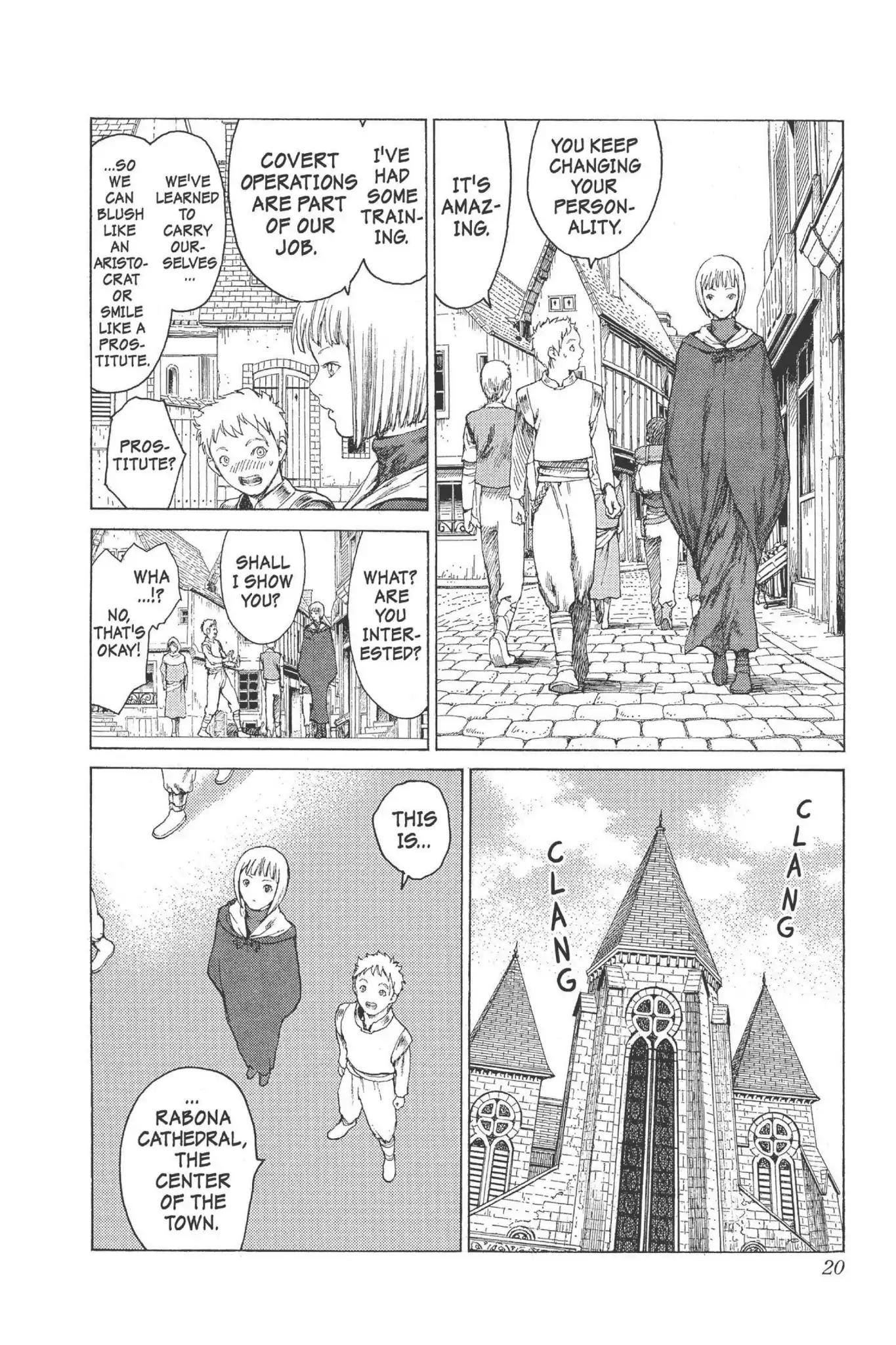 Claymore Chapter 5 page 19 - Chapter 5: Vol.2 Scene 5: Darkness in Paradise, Part 1