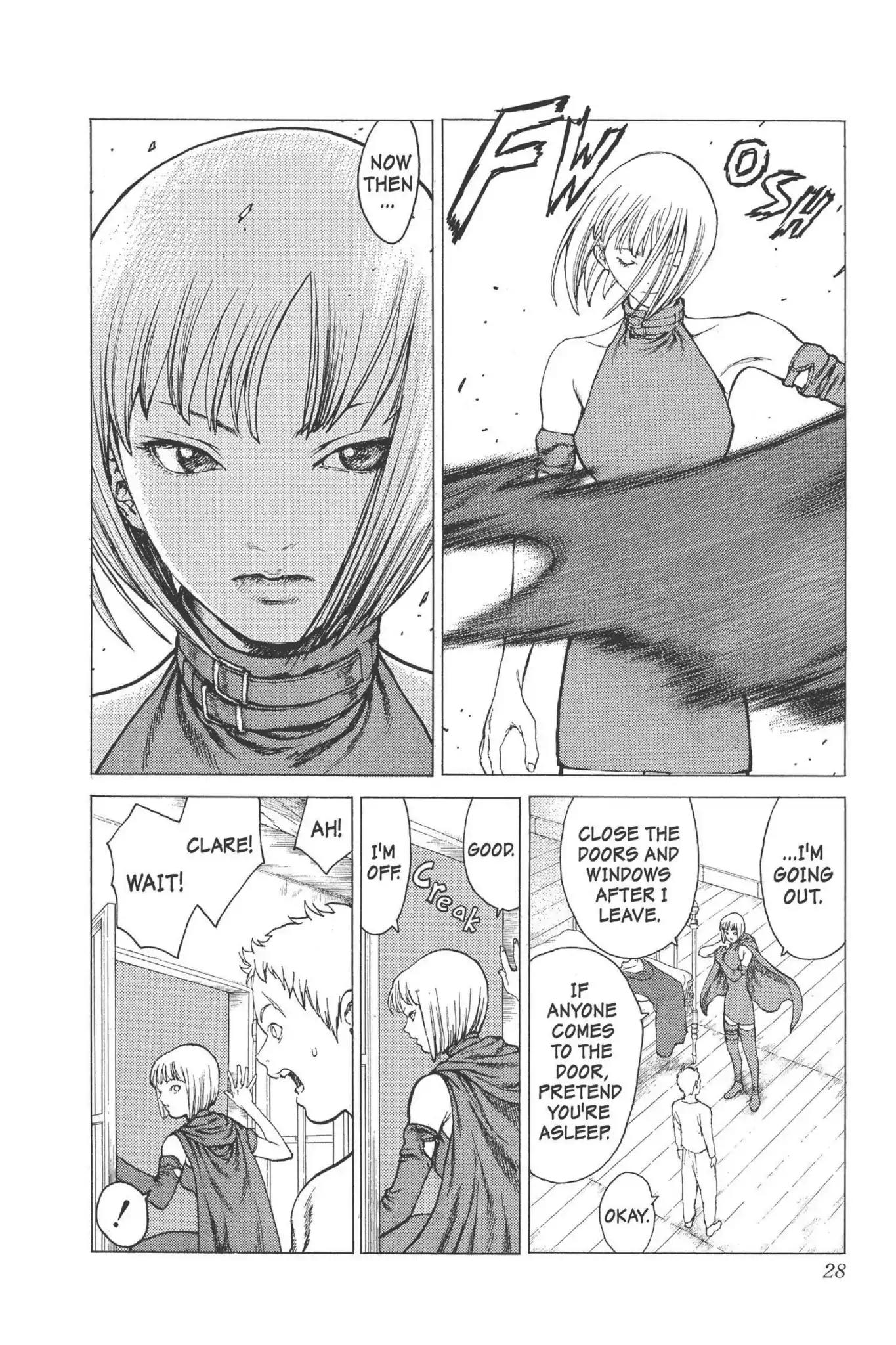 Claymore Chapter 5 page 27 - Chapter 5: Vol.2 Scene 5: Darkness in Paradise, Part 1