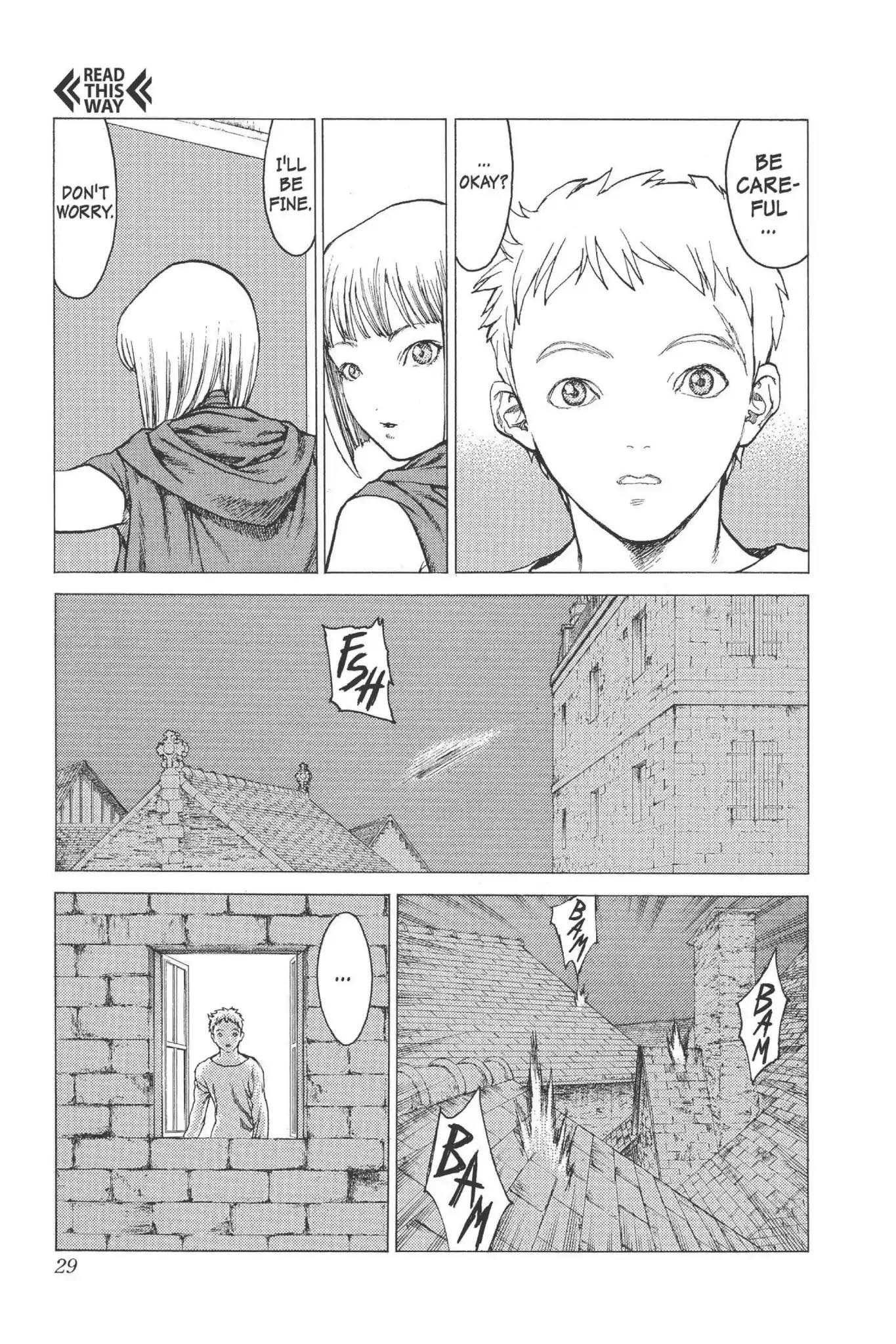 Claymore Chapter 5 page 28 - Chapter 5: Vol.2 Scene 5: Darkness in Paradise, Part 1