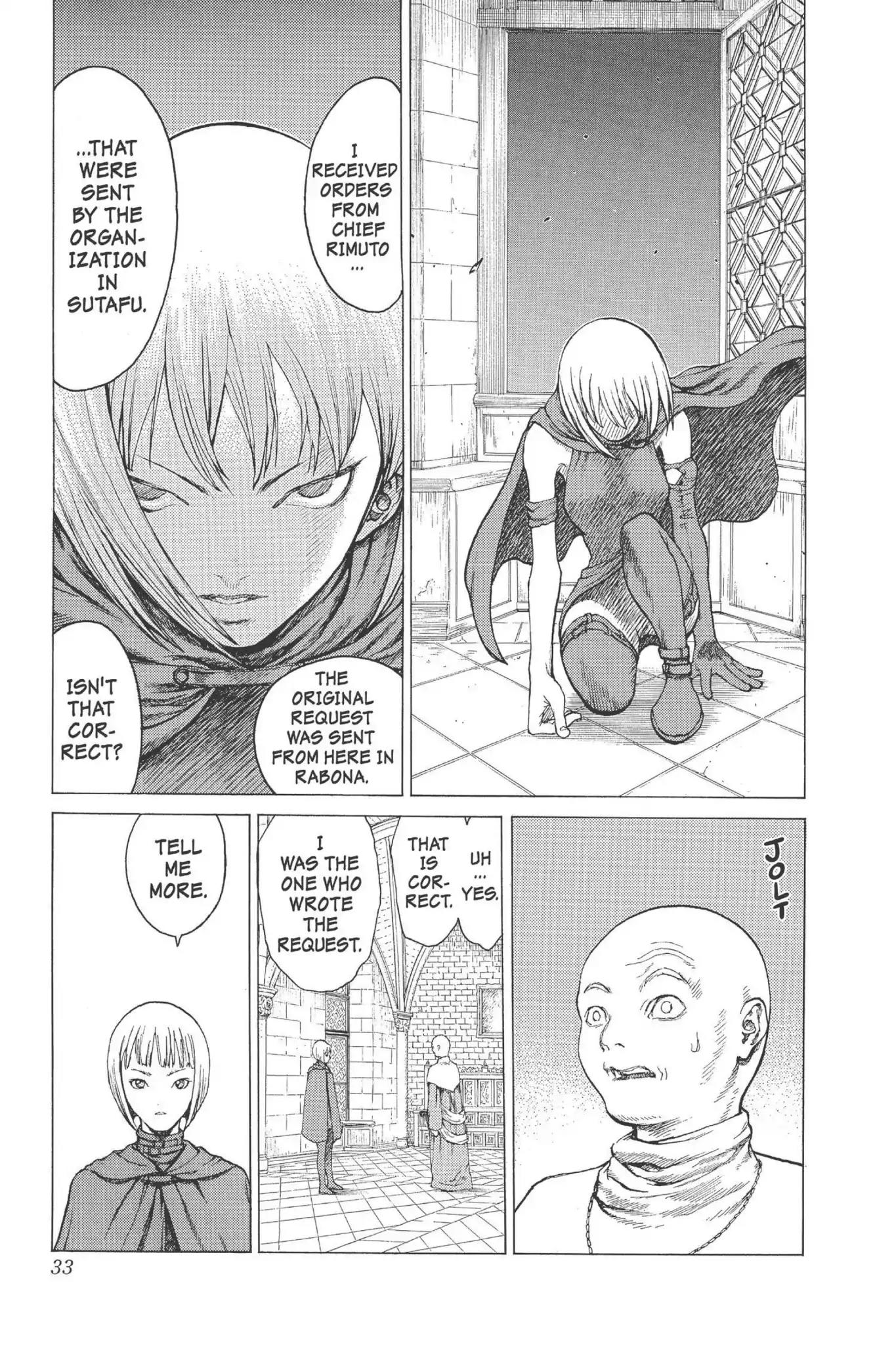 Claymore Chapter 5 page 32 - Chapter 5: Vol.2 Scene 5: Darkness in Paradise, Part 1