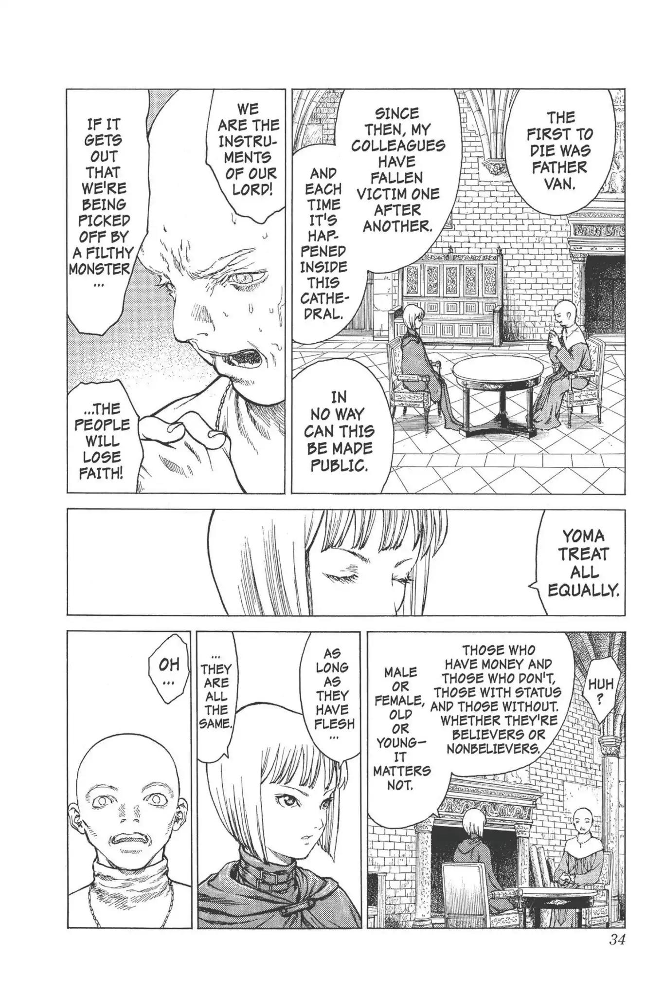 Claymore Chapter 5 page 33 - Chapter 5: Vol.2 Scene 5: Darkness in Paradise, Part 1