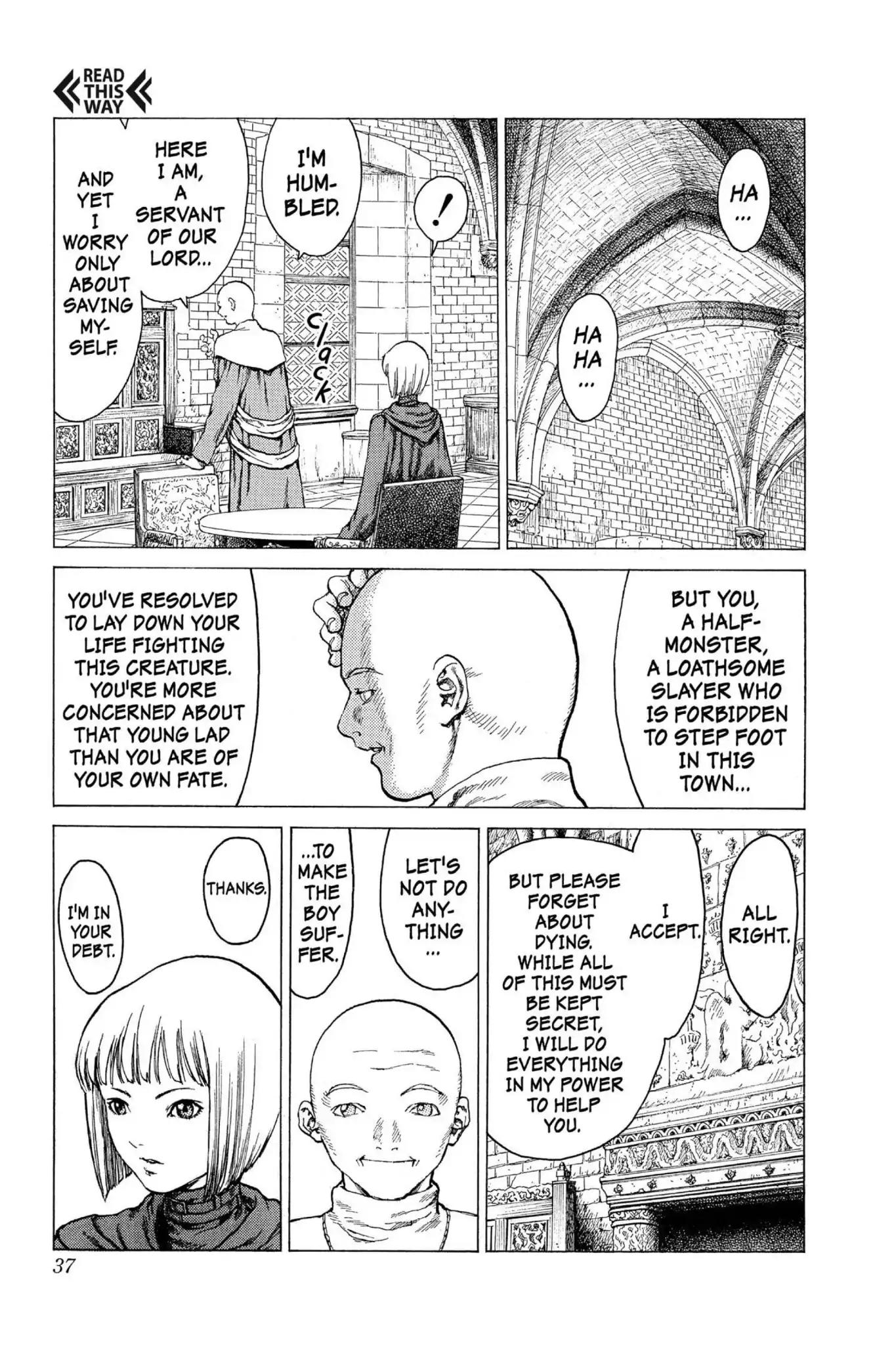 Claymore Chapter 5 page 36 - Chapter 5: Vol.2 Scene 5: Darkness in Paradise, Part 1