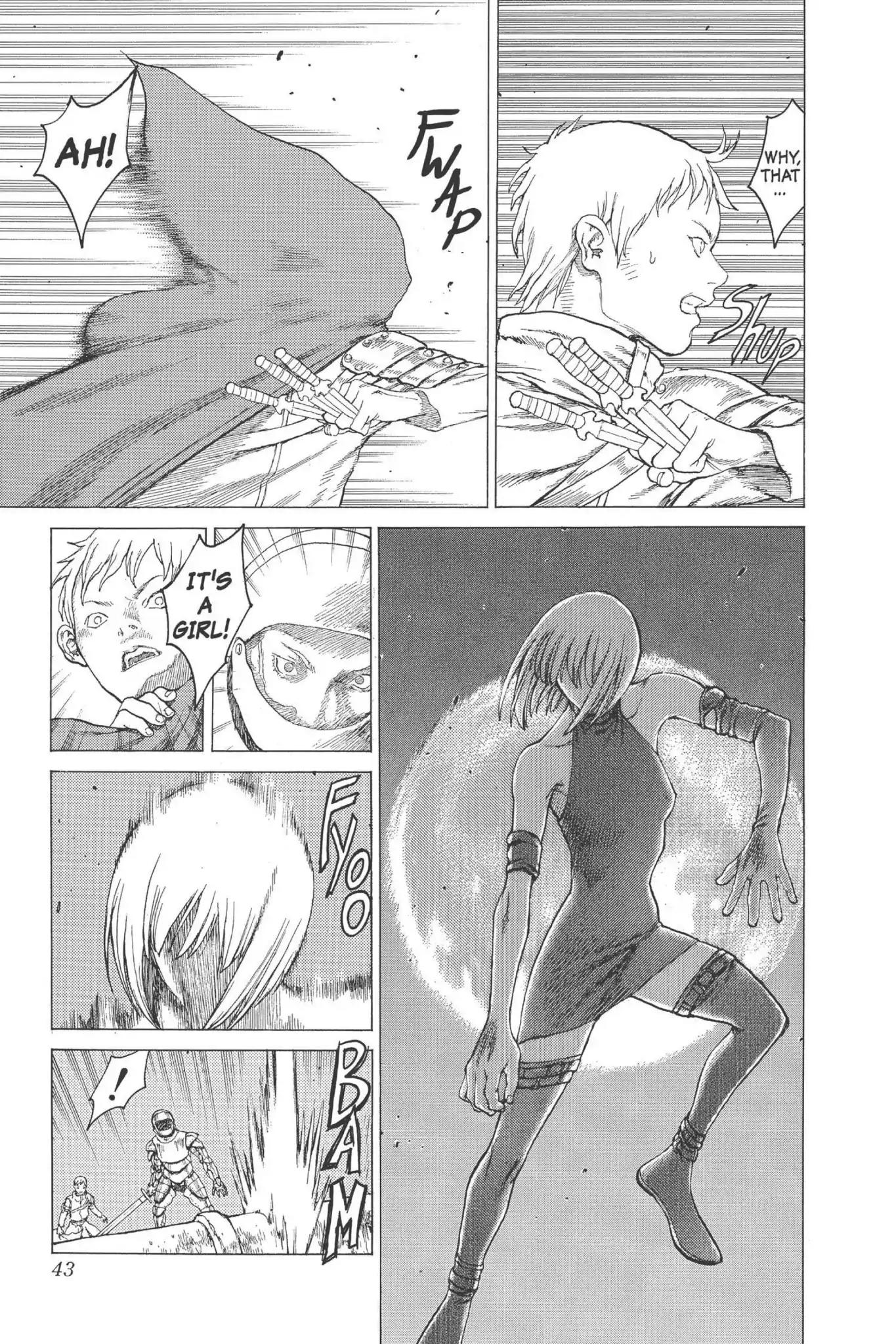 Claymore Chapter 5 page 42 - Chapter 5: Vol.2 Scene 5: Darkness in Paradise, Part 1