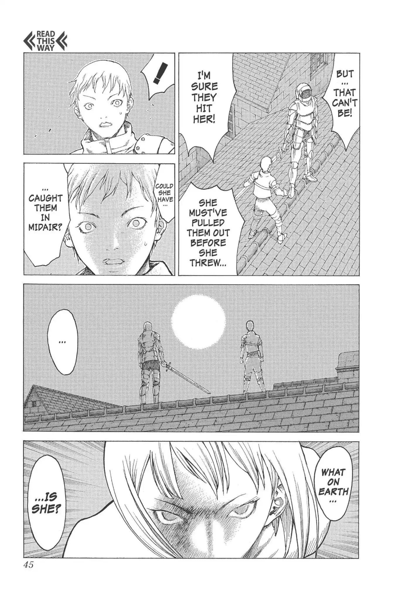 Claymore Chapter 5 page 44 - Chapter 5: Vol.2 Scene 5: Darkness in Paradise, Part 1
