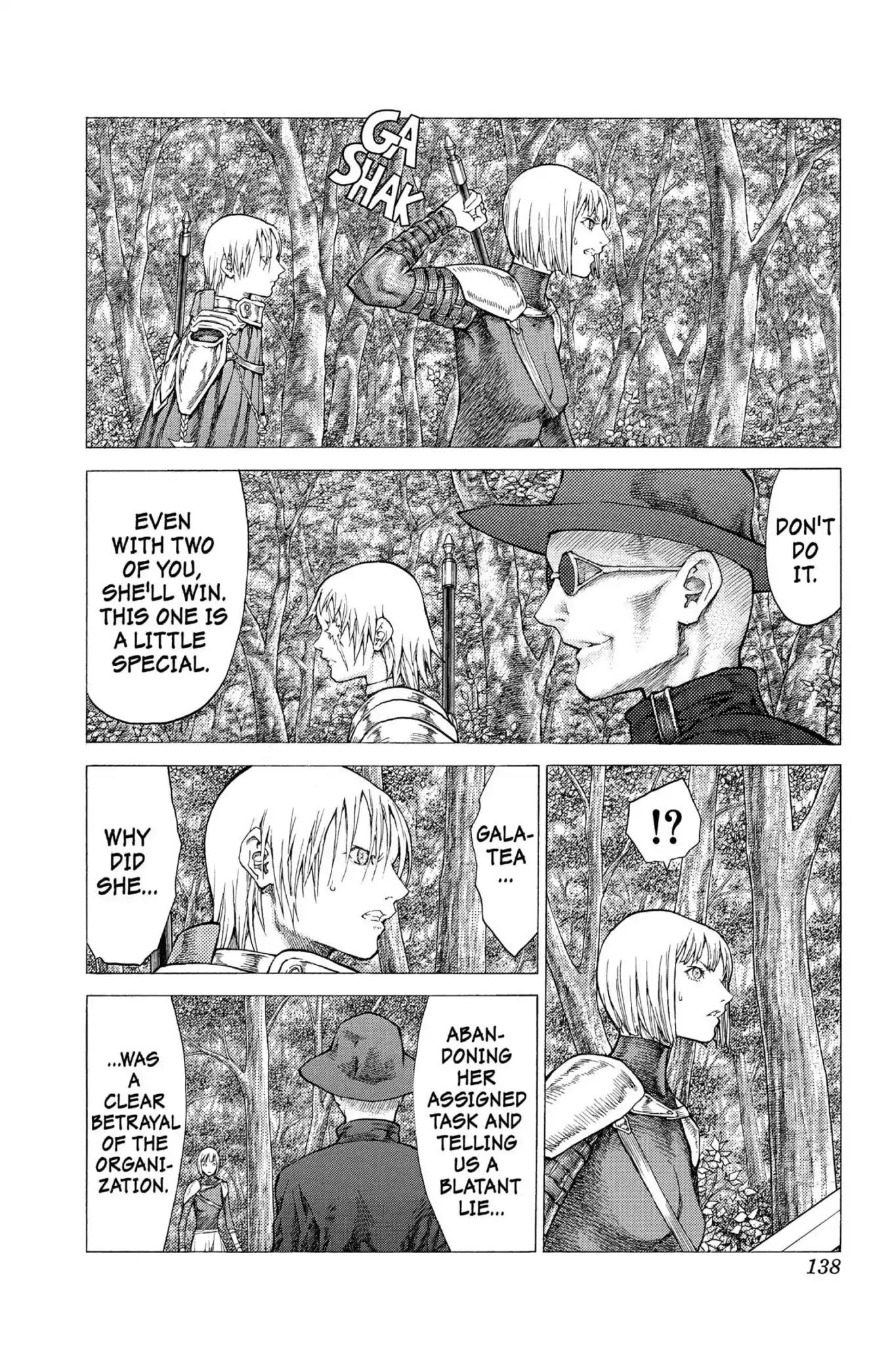Claymore Chapter 50 page 11 - Chapter 50: Vol.9 Scene 50: The Battle of the North, Part 1