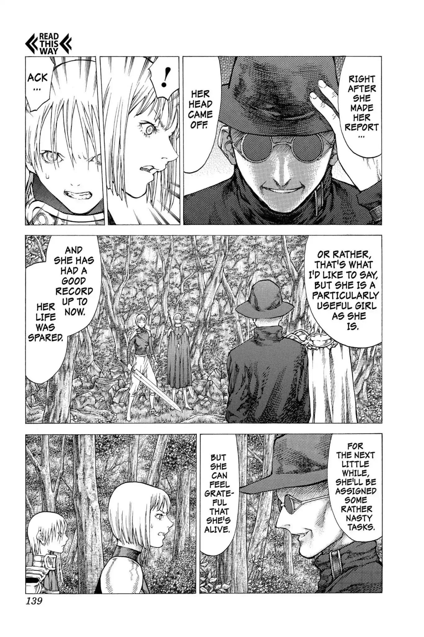 Claymore Chapter 50 page 12 - Chapter 50: Vol.9 Scene 50: The Battle of the North, Part 1