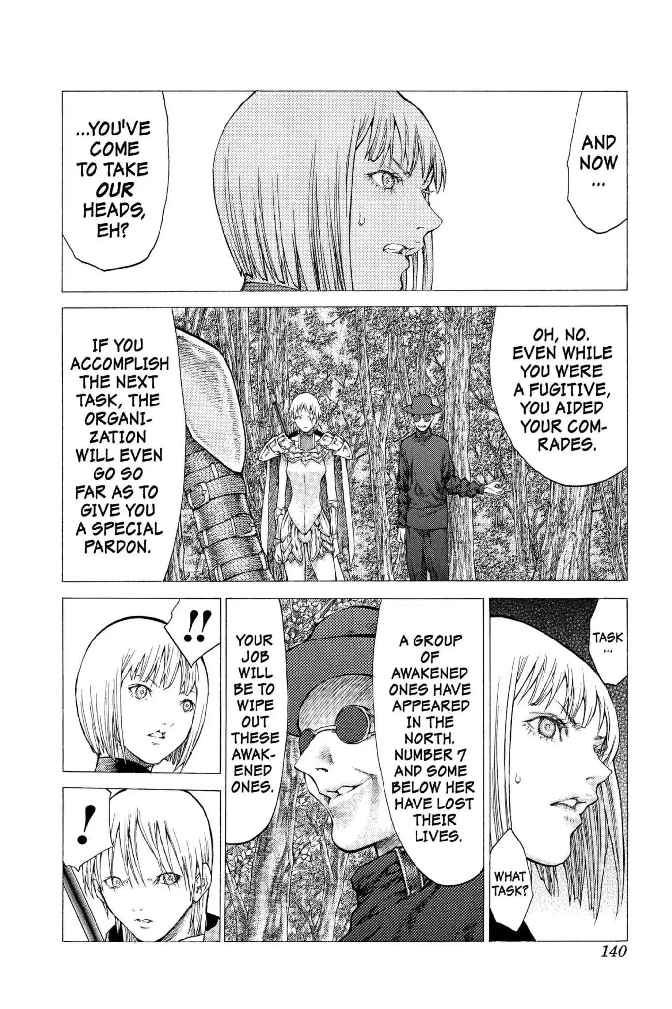 Claymore Chapter 50 page 13 - Chapter 50: Vol.9 Scene 50: The Battle of the North, Part 1