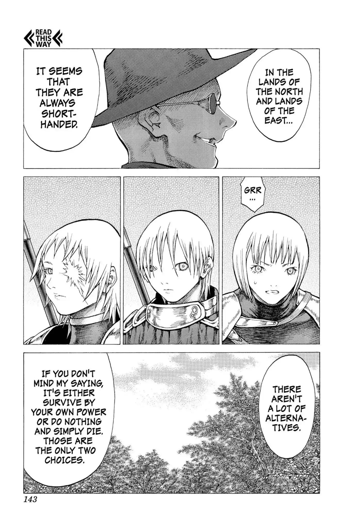 Claymore Chapter 50 page 16 - Chapter 50: Vol.9 Scene 50: The Battle of the North, Part 1