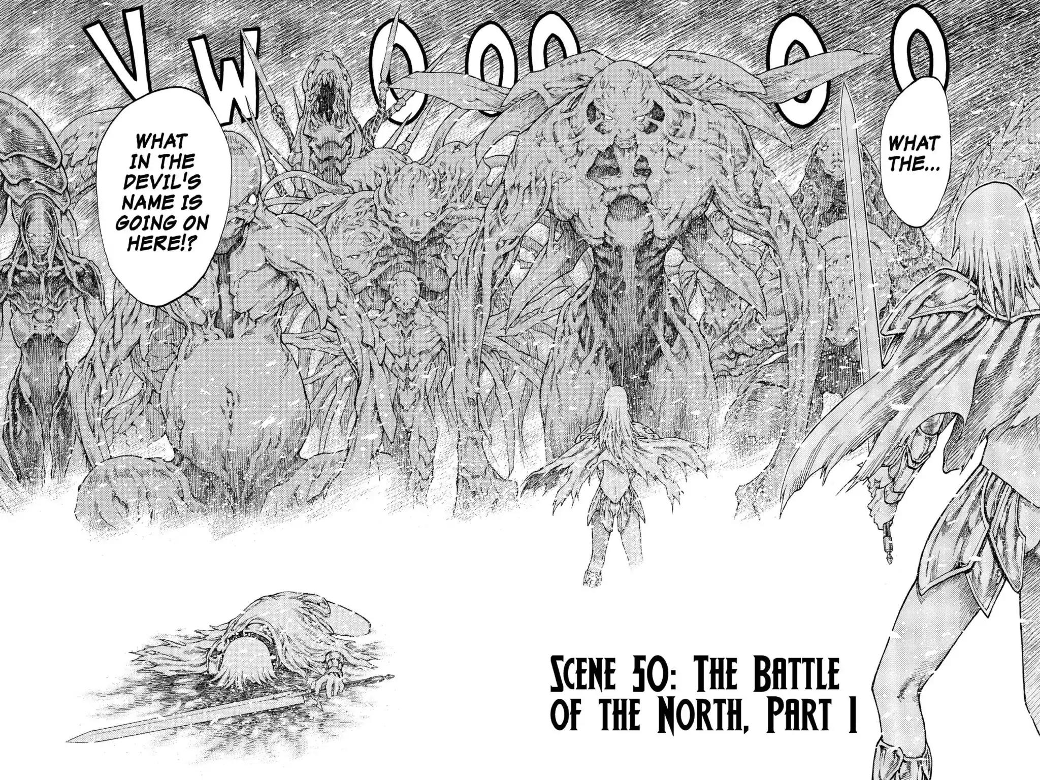 Claymore Chapter 50 page 2 - Chapter 50: Vol.9 Scene 50: The Battle of the North, Part 1