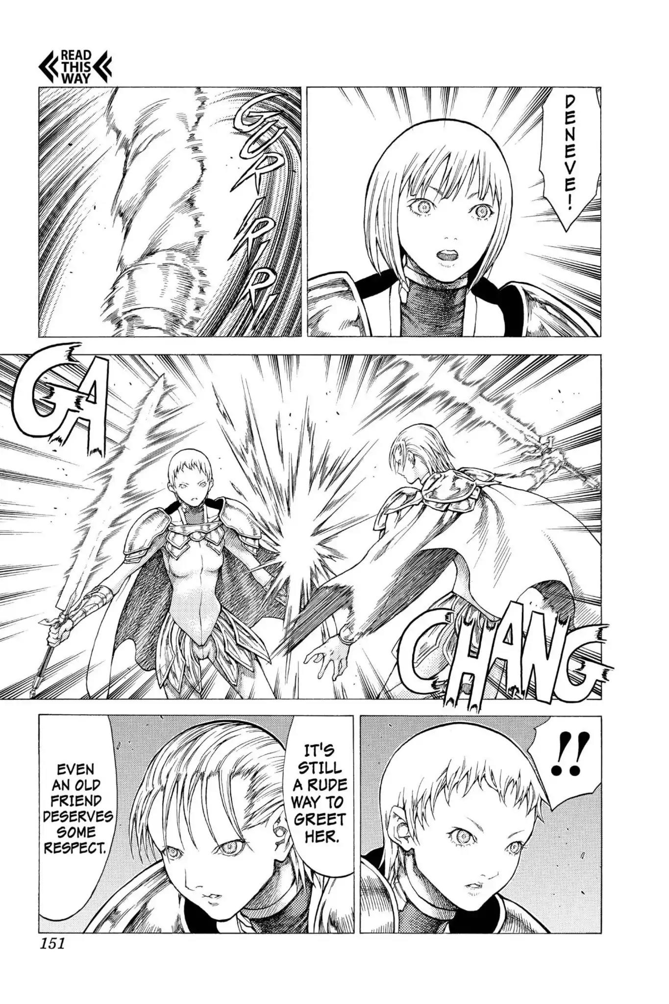 Claymore Chapter 50 page 23 - Chapter 50: Vol.9 Scene 50: The Battle of the North, Part 1