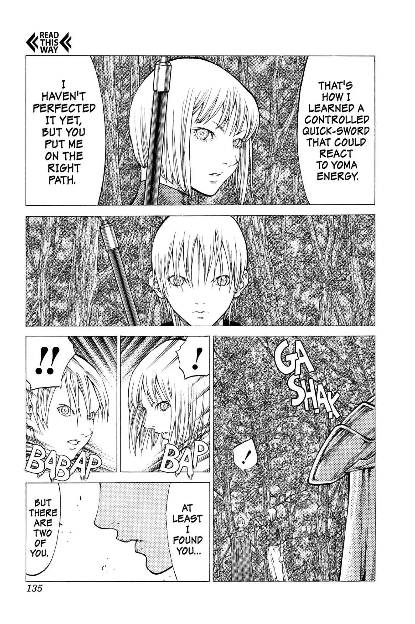 Claymore Chapter 50 page 8 - Chapter 50: Vol.9 Scene 50: The Battle of the North, Part 1