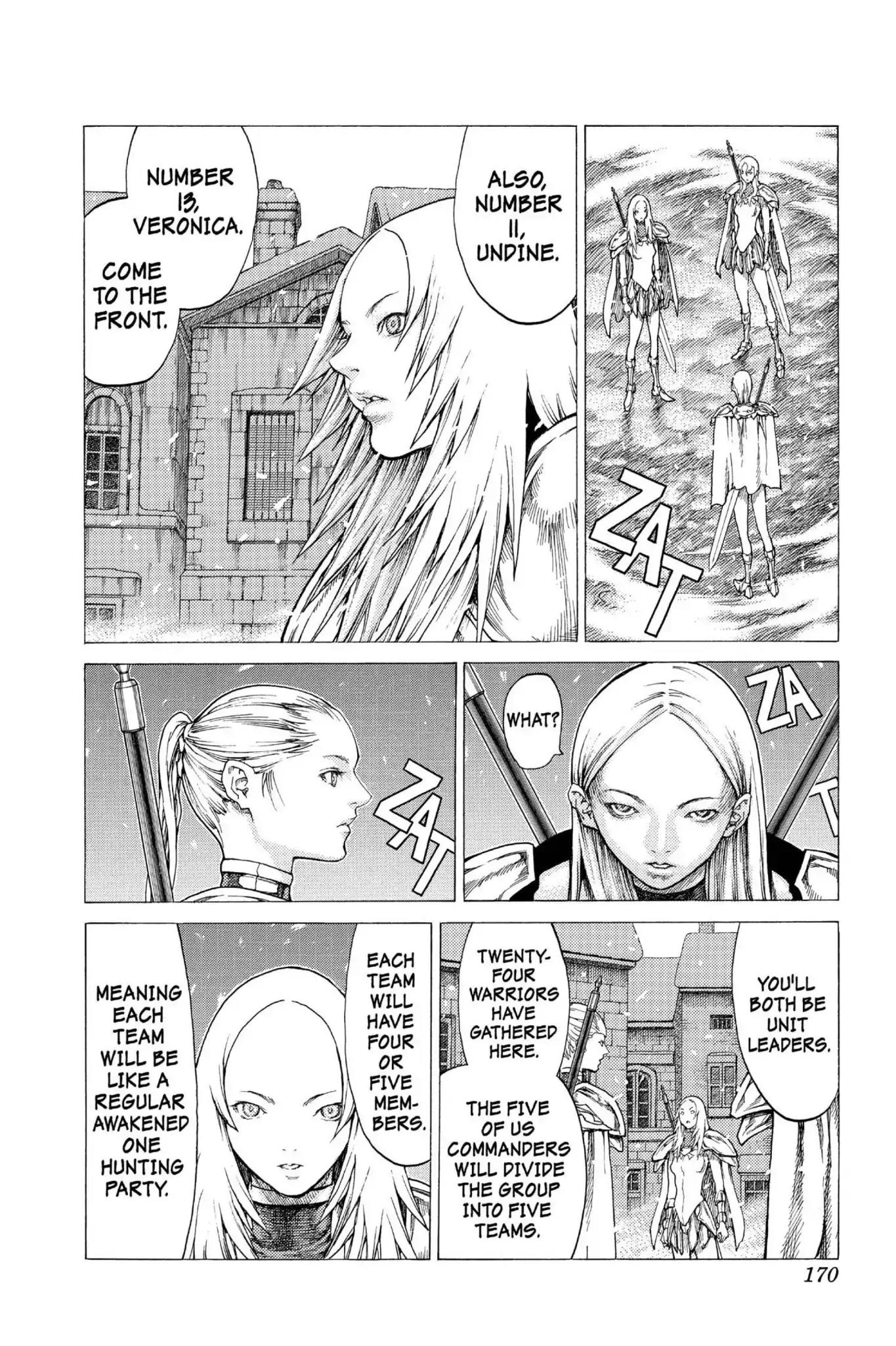 Claymore Chapter 51 page 12 - Chapter 51: Vol.9 Scene 51: The Battle of the North, Part 2