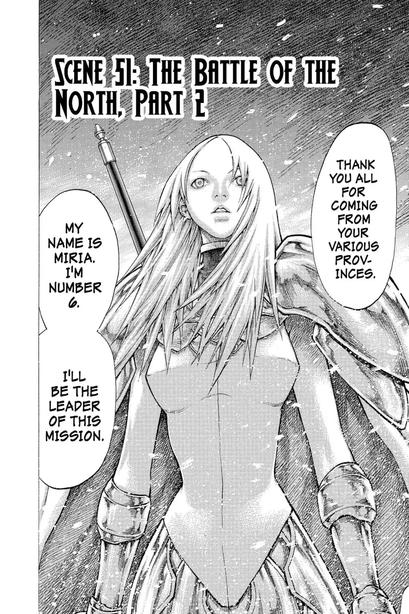 Claymore Chapter 51 page 2 - Chapter 51: Vol.9 Scene 51: The Battle of the North, Part 2