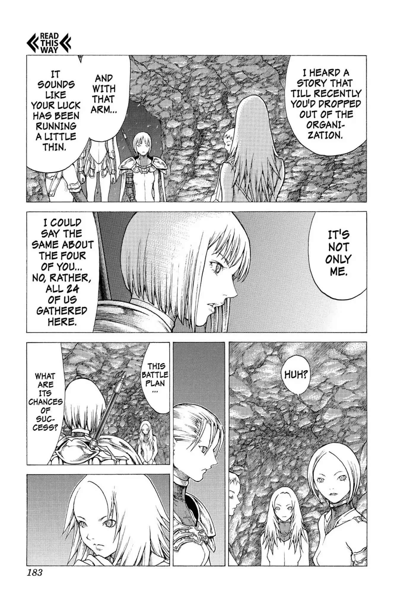 Claymore Chapter 51 page 25 - Chapter 51: Vol.9 Scene 51: The Battle of the North, Part 2