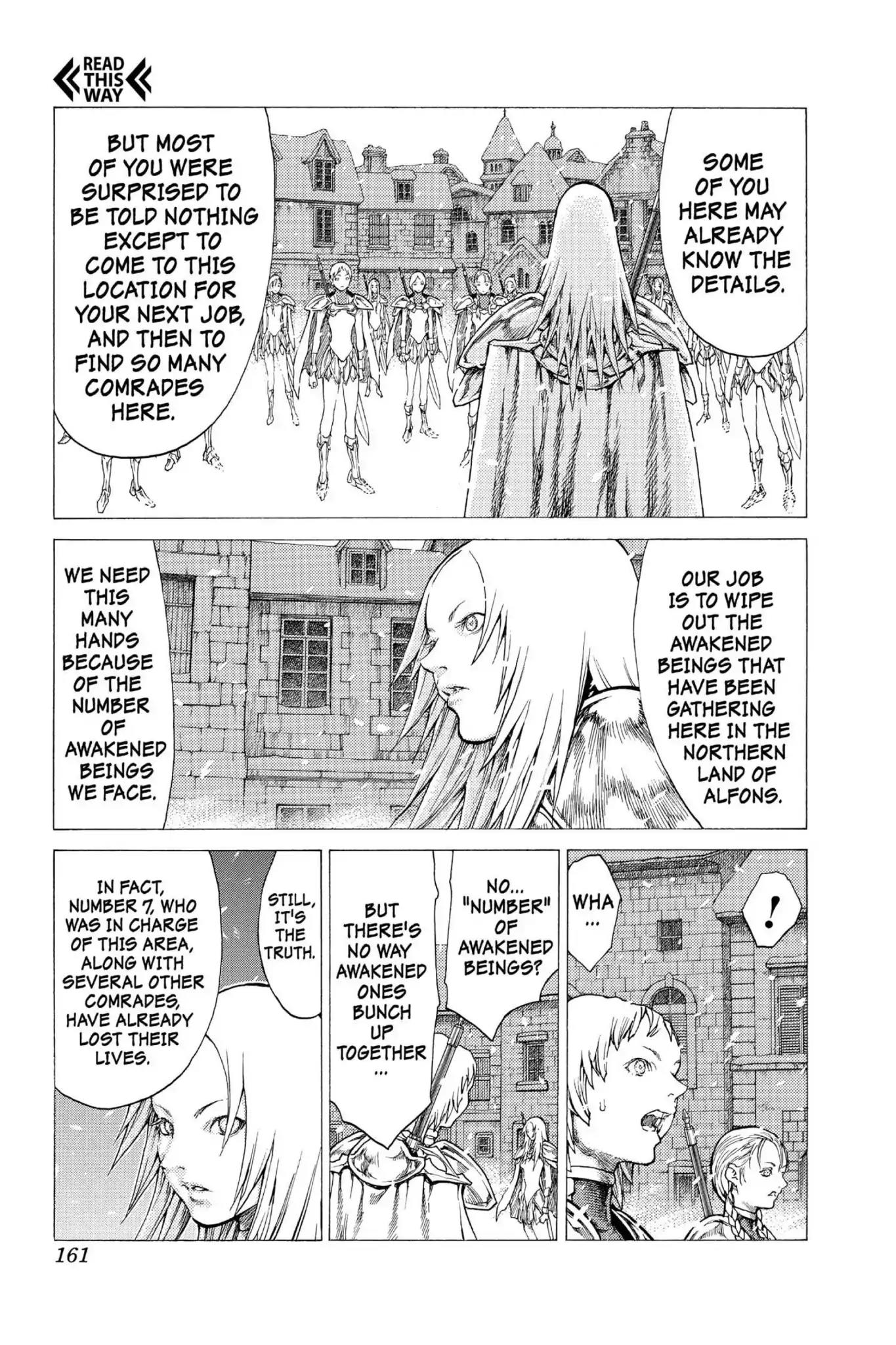 Claymore Chapter 51 page 3 - Chapter 51: Vol.9 Scene 51: The Battle of the North, Part 2