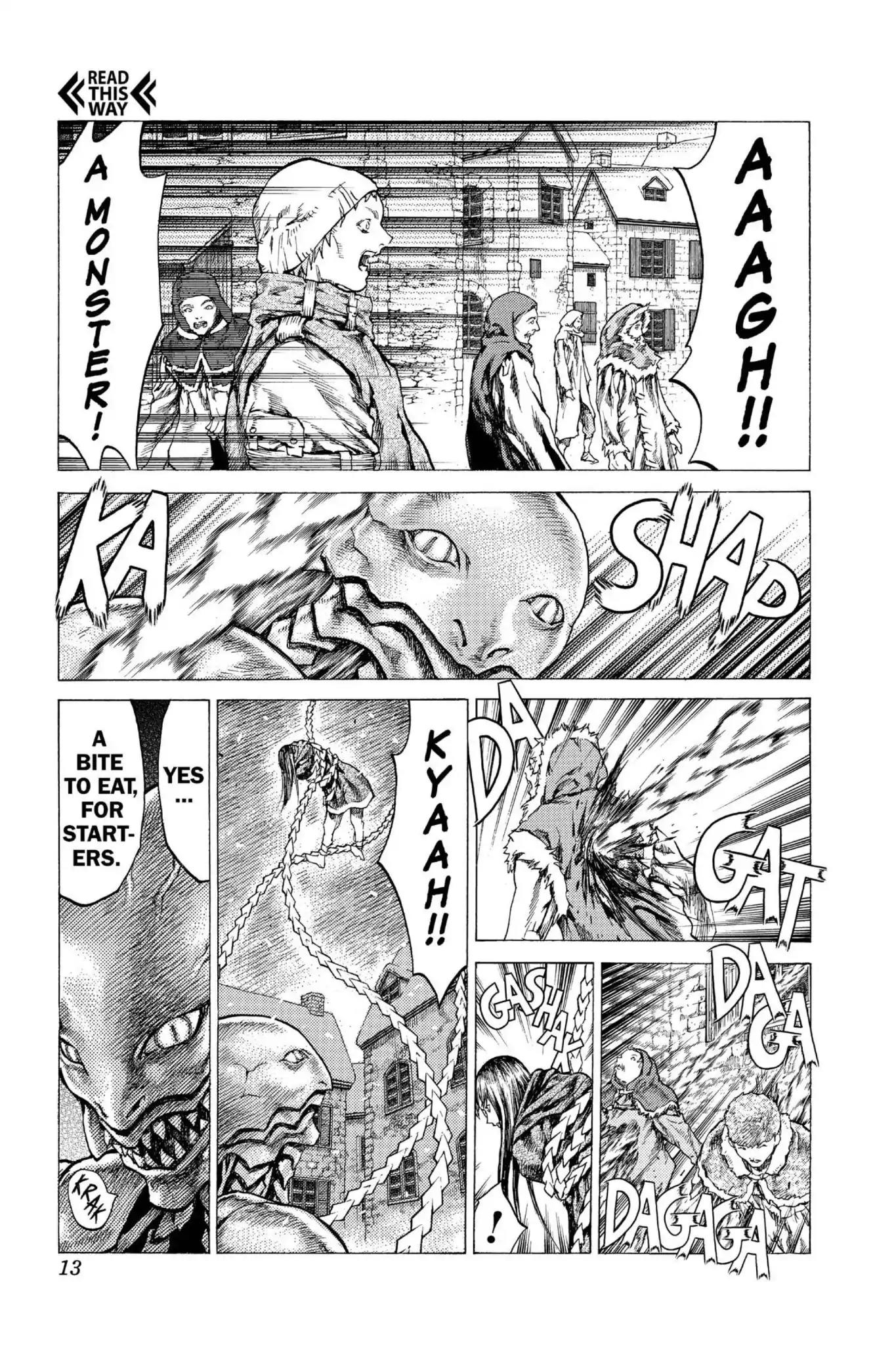 Claymore Chapter 52 page 13 - Chapter 52: Vol.10 Scene 52: The Battle of the North, Part 3