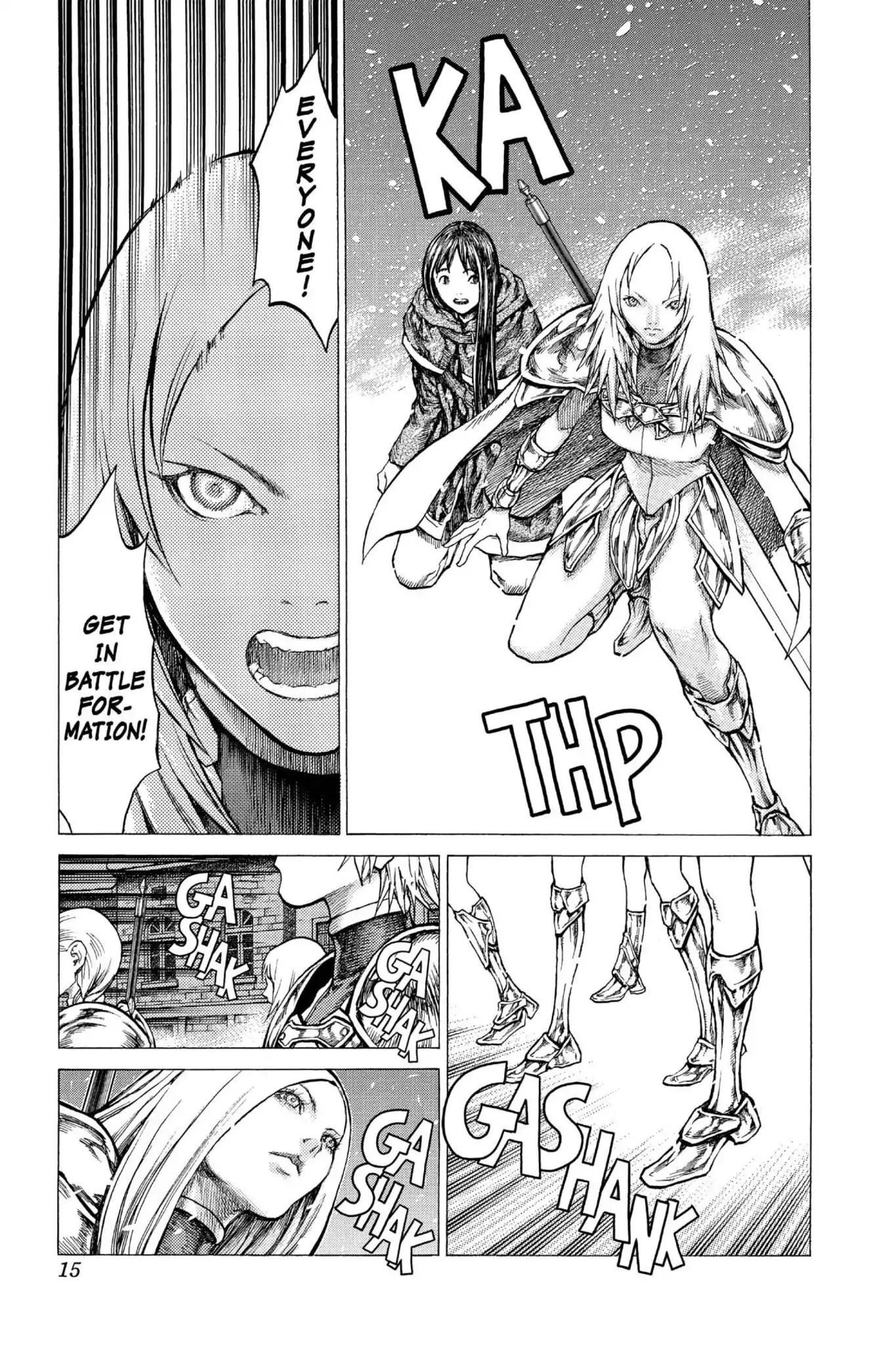 Claymore Chapter 52 page 15 - Chapter 52: Vol.10 Scene 52: The Battle of the North, Part 3