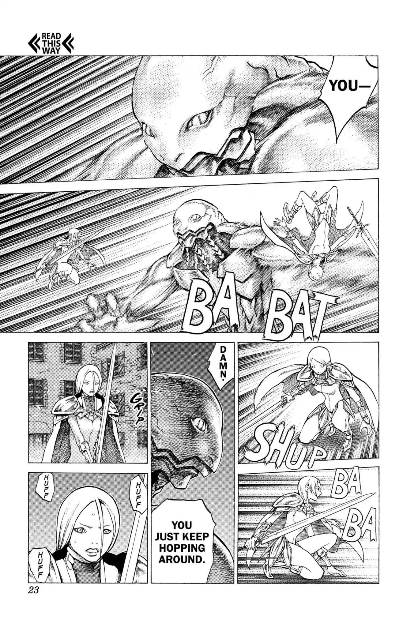 Claymore Chapter 52 page 21 - Chapter 52: Vol.10 Scene 52: The Battle of the North, Part 3