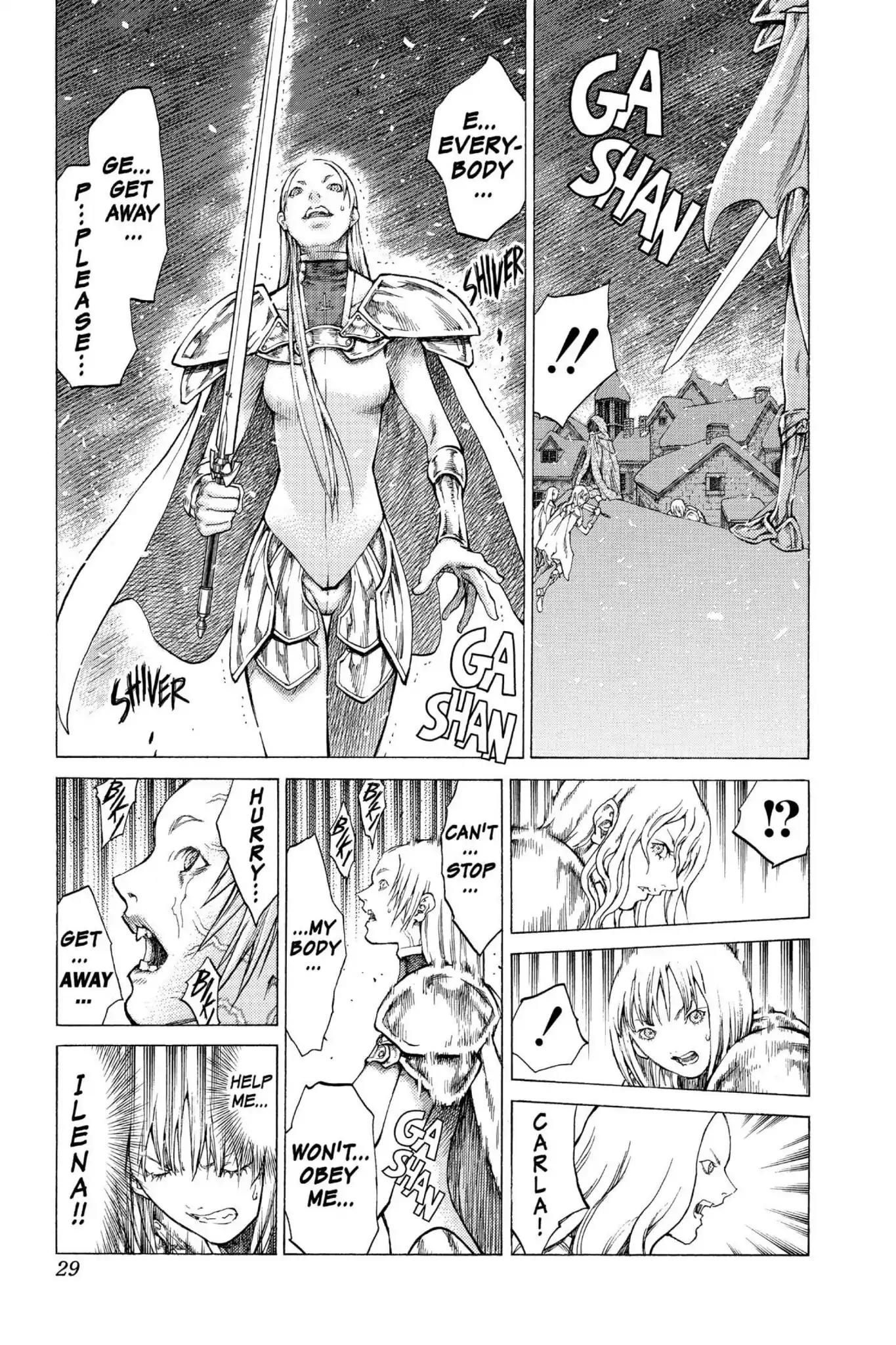 Claymore Chapter 52 page 27 - Chapter 52: Vol.10 Scene 52: The Battle of the North, Part 3