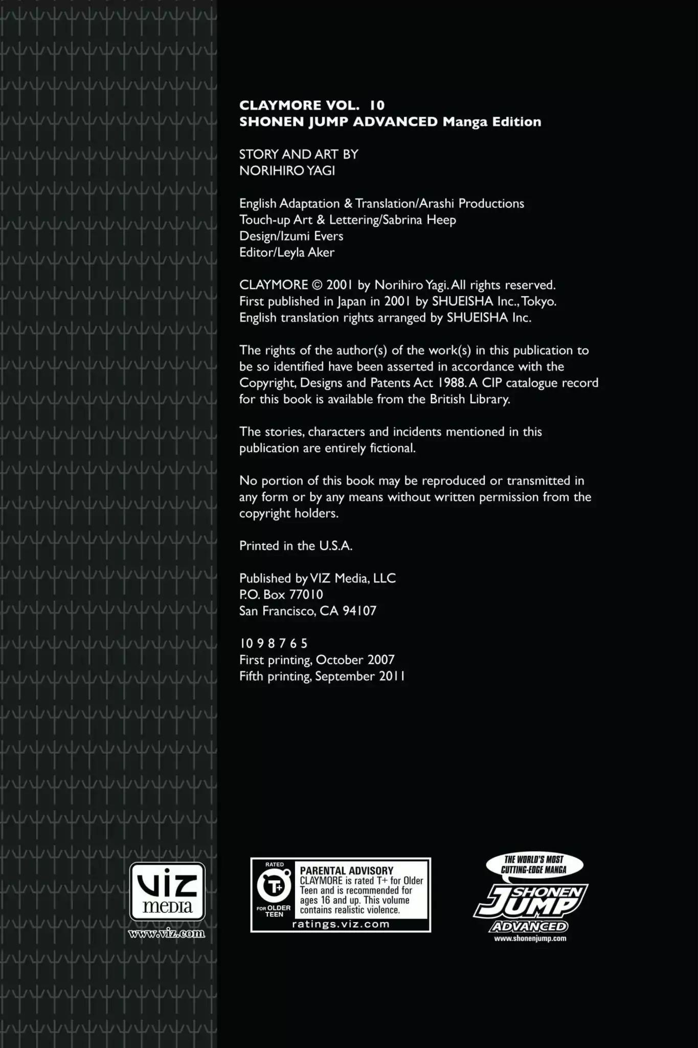 Claymore Chapter 52 page 3 - Chapter 52: Vol.10 Scene 52: The Battle of the North, Part 3