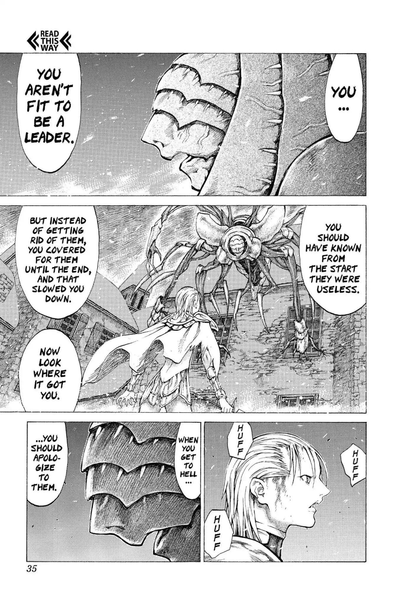 Claymore Chapter 52 page 33 - Chapter 52: Vol.10 Scene 52: The Battle of the North, Part 3