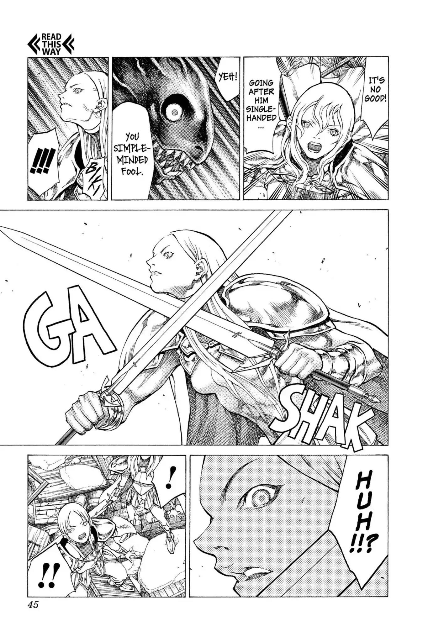 Claymore Chapter 53 page 6 - Chapter 53: Vol.10 Scene 53: The Battle of the North, Part 4