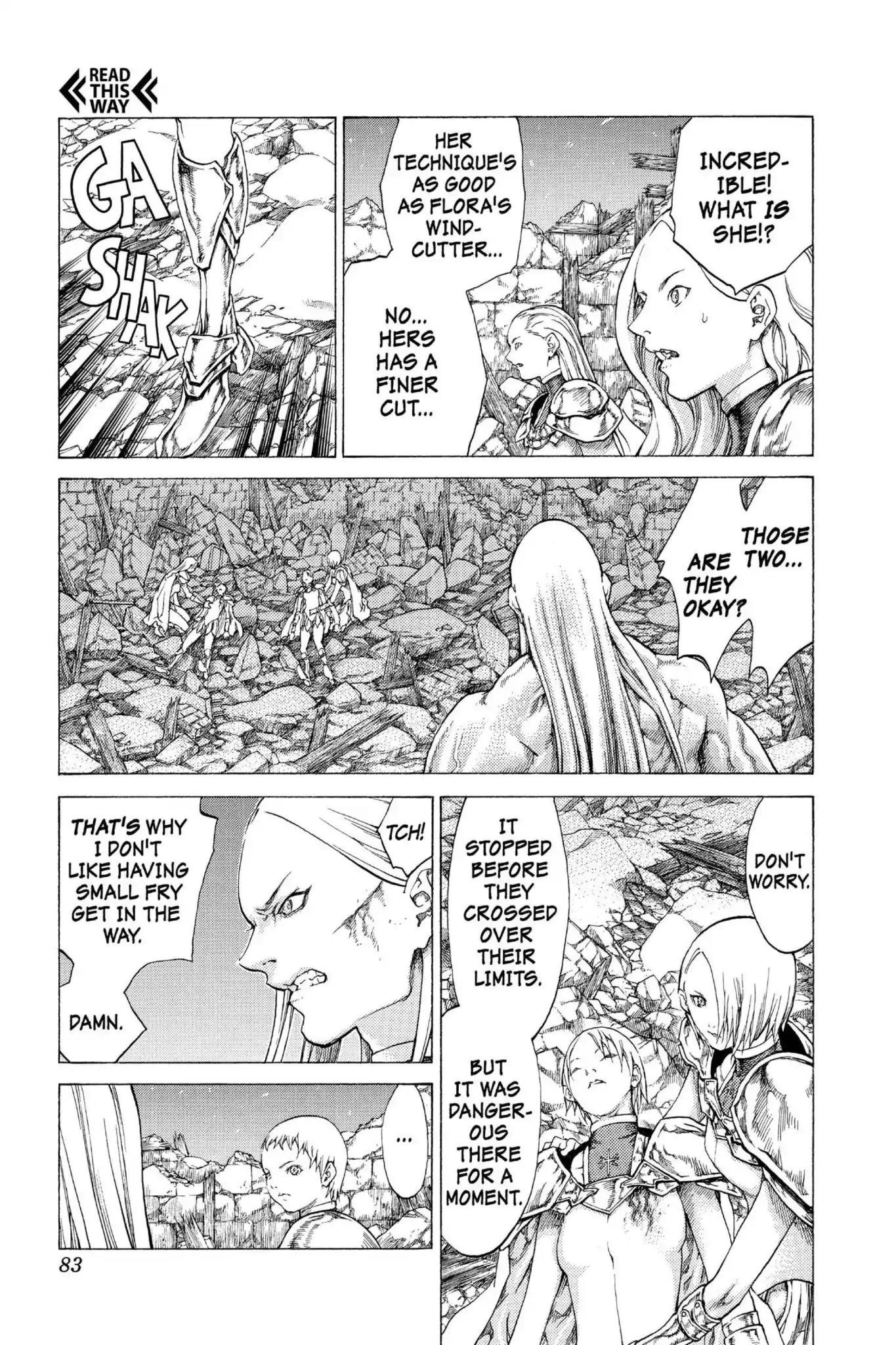 Claymore Chapter 54 page 12 - Chapter 54: Vol.10 Scene 54: The Battle of the North, Part 5