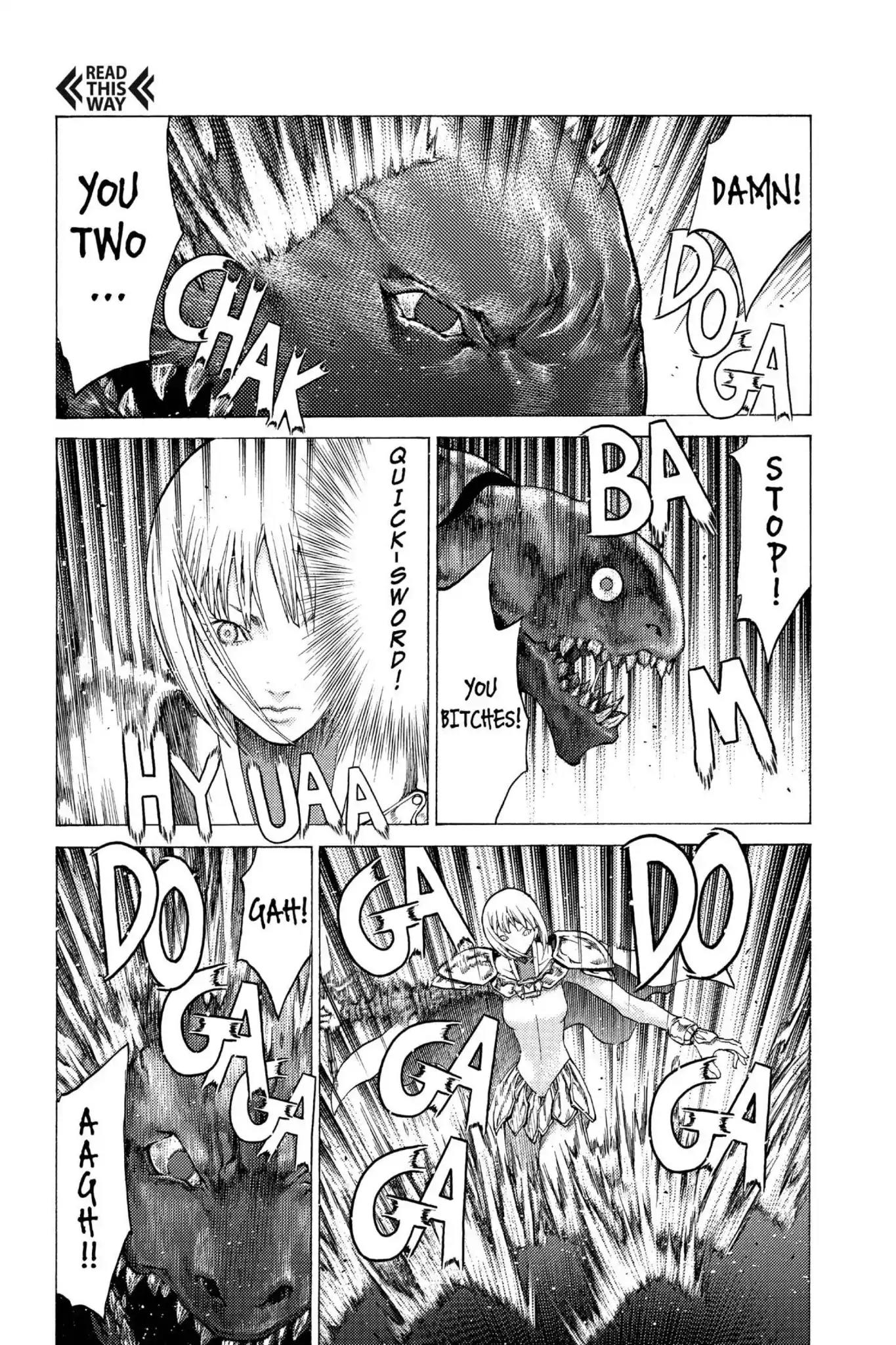 Claymore Chapter 54 page 3 - Chapter 54: Vol.10 Scene 54: The Battle of the North, Part 5