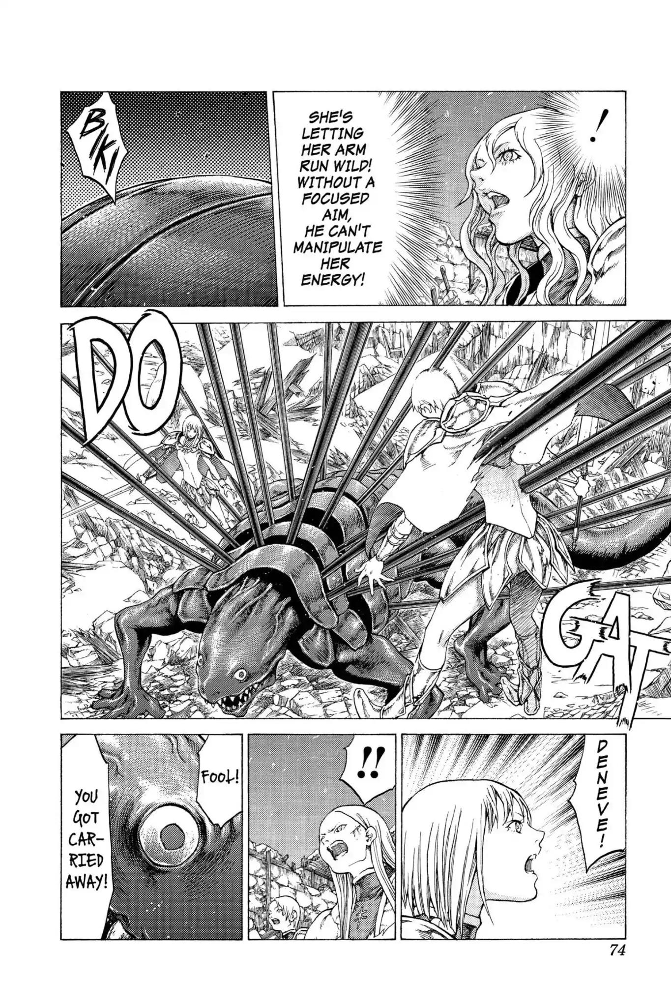 Claymore Chapter 54 page 4 - Chapter 54: Vol.10 Scene 54: The Battle of the North, Part 5