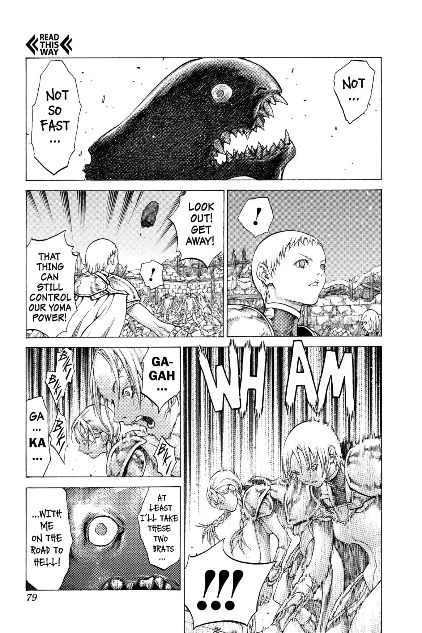 Claymore Chapter 54 page 9 - Chapter 54: Vol.10 Scene 54: The Battle of the North, Part 5