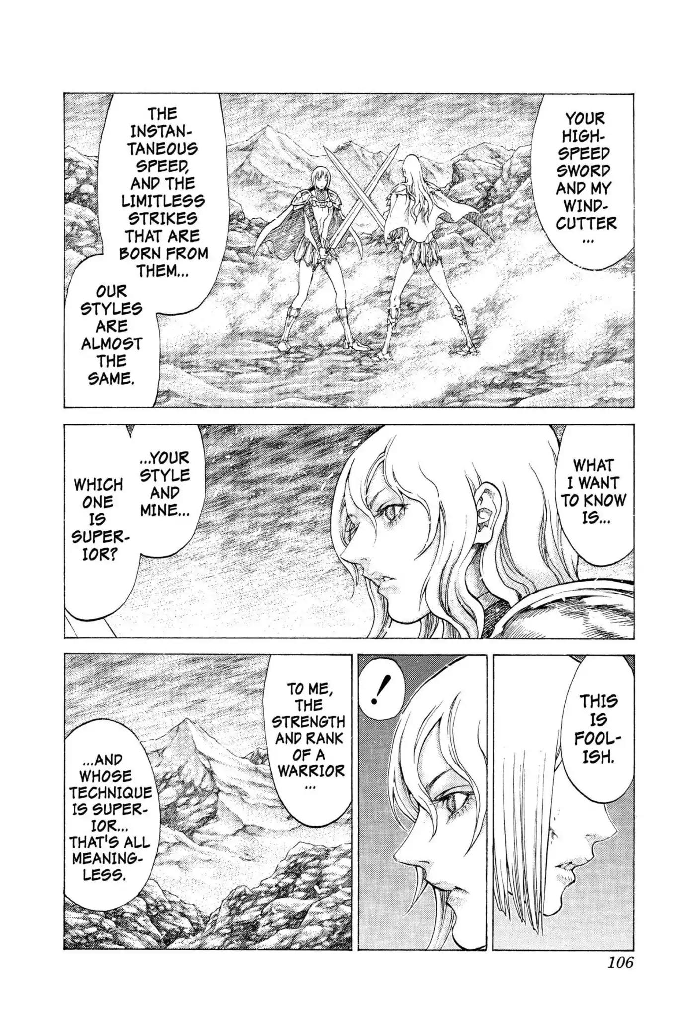 Claymore Chapter 55 page 4 - Chapter 55: Vol.10 Scene 55: The Battle of the North, Part 6