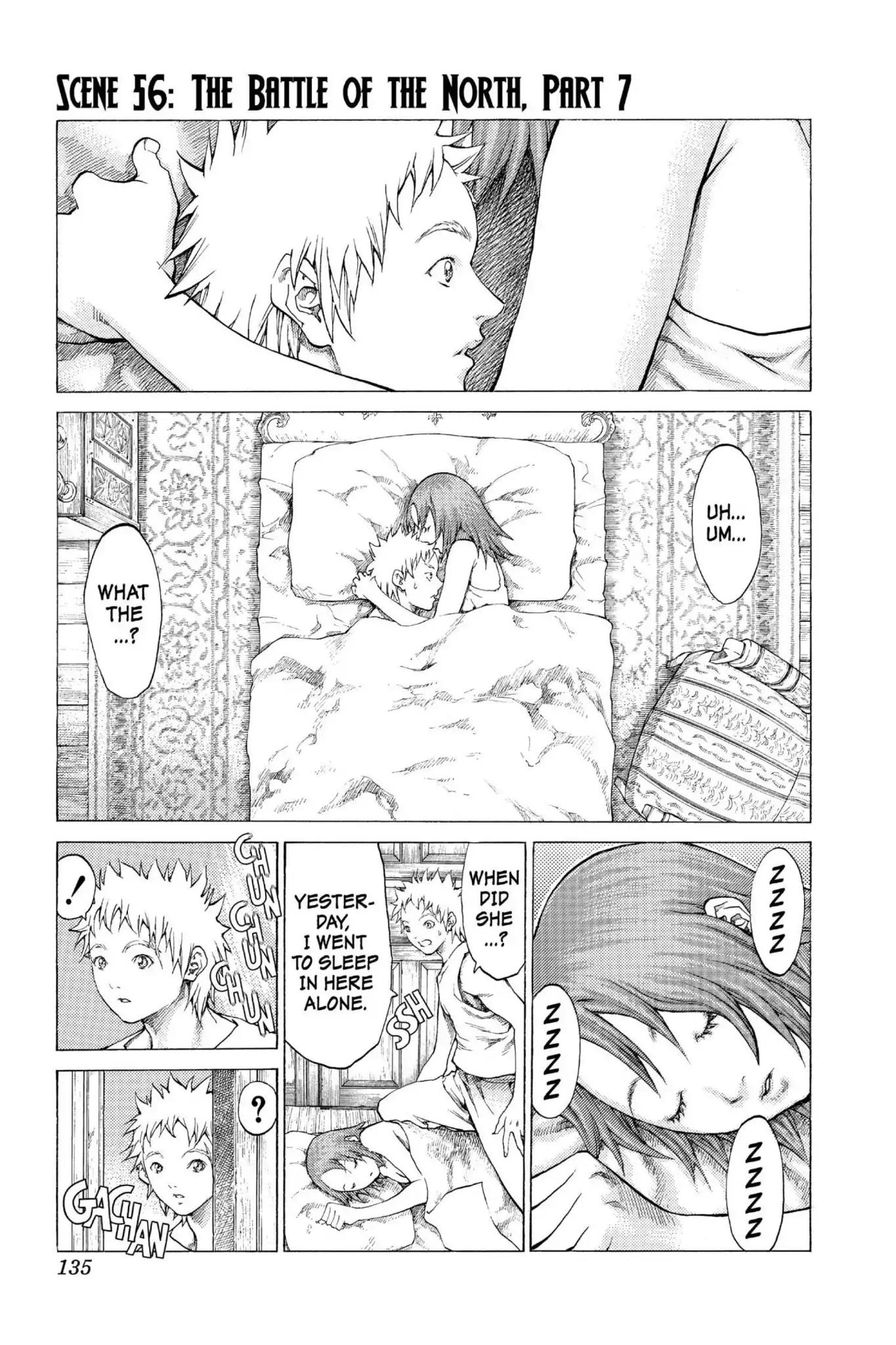 Claymore Chapter 56 page 1 - Chapter 56: Vol.10 Scene 56: The Battle of the North, Part 7