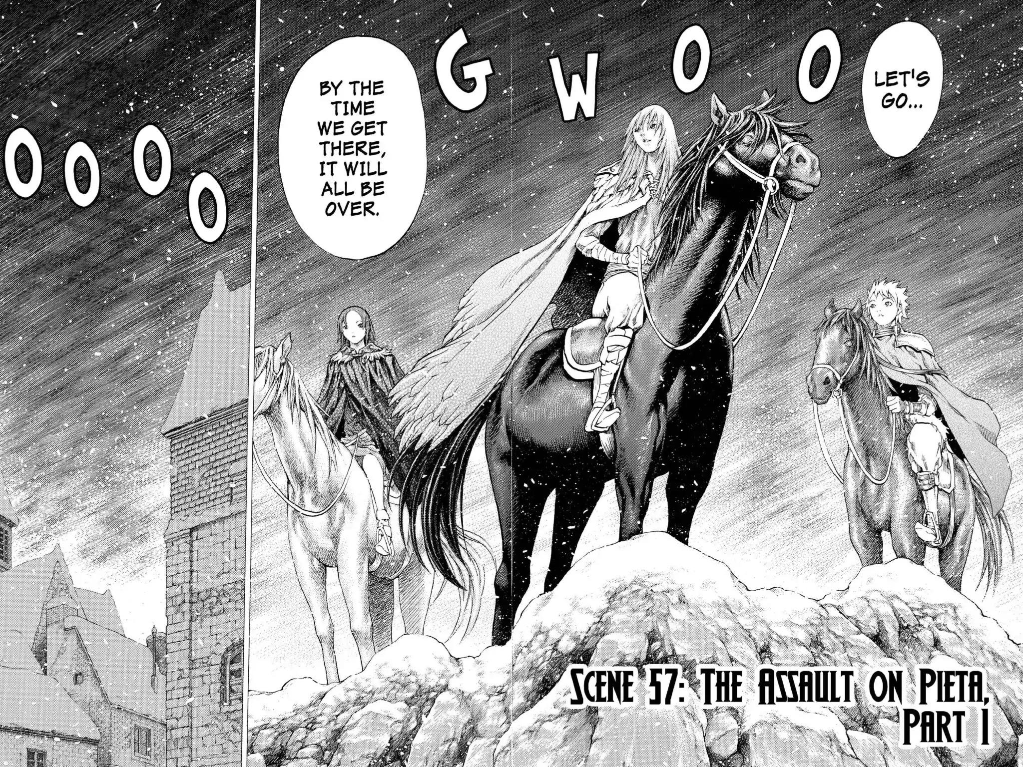 Claymore Chapter 57 page 2 - Chapter 57: Vol.10 Scene 57: The Assault on Pieta, Part 1