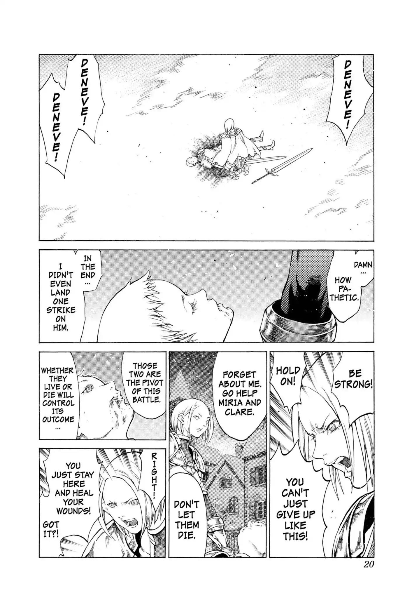 Claymore Chapter 58 page 20 - Chapter 58: Vol.11 Scene 58: The Assault on Pieta, Part 2