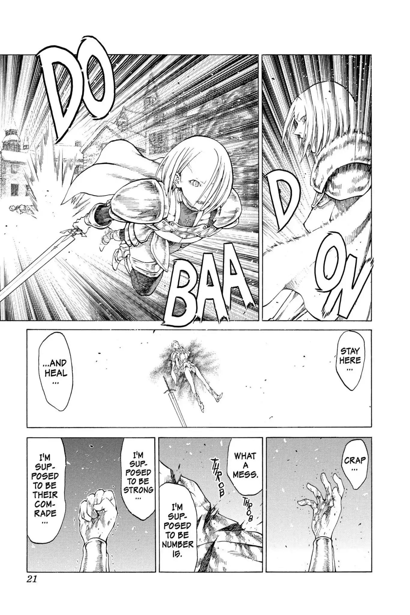 Claymore Chapter 58 page 21 - Chapter 58: Vol.11 Scene 58: The Assault on Pieta, Part 2