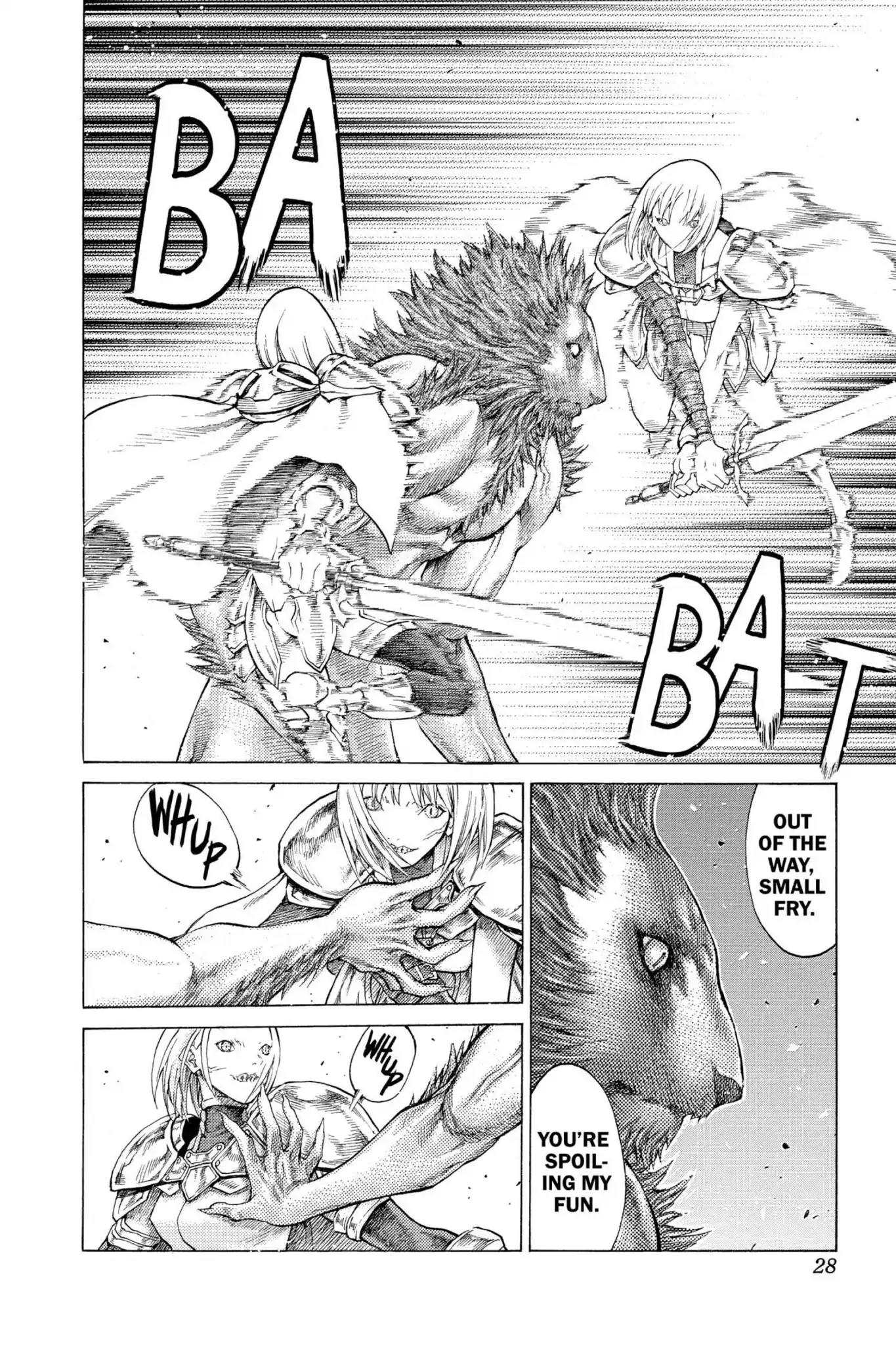 Claymore Chapter 58 page 28 - Chapter 58: Vol.11 Scene 58: The Assault on Pieta, Part 2
