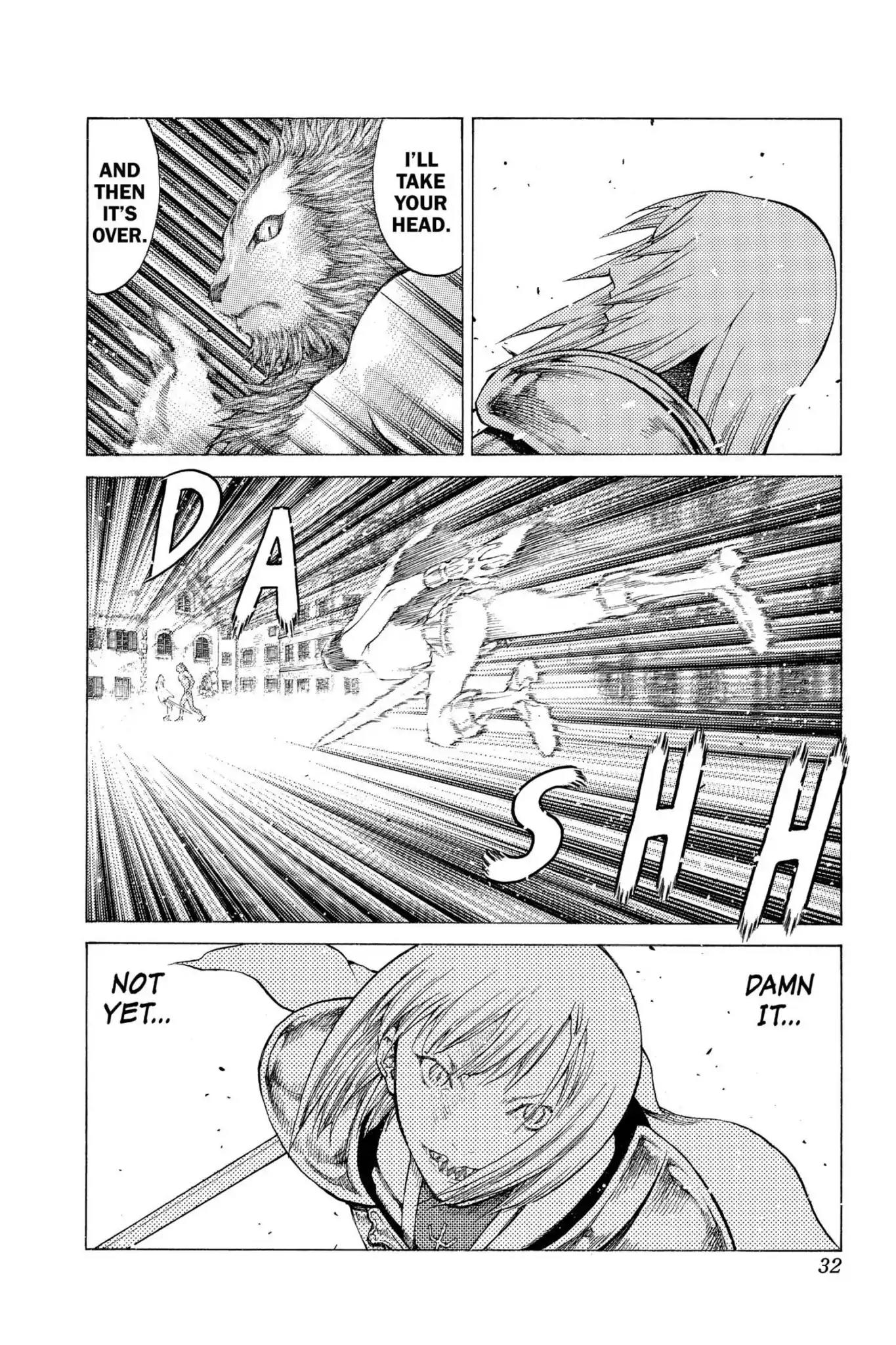 Claymore Chapter 58 page 32 - Chapter 58: Vol.11 Scene 58: The Assault on Pieta, Part 2