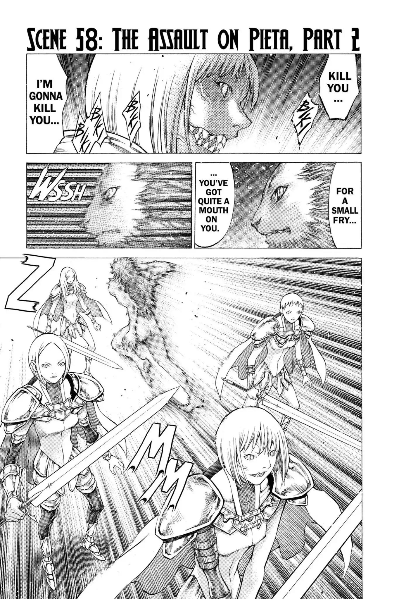 Claymore Chapter 58 page 7 - Chapter 58: Vol.11 Scene 58: The Assault on Pieta, Part 2