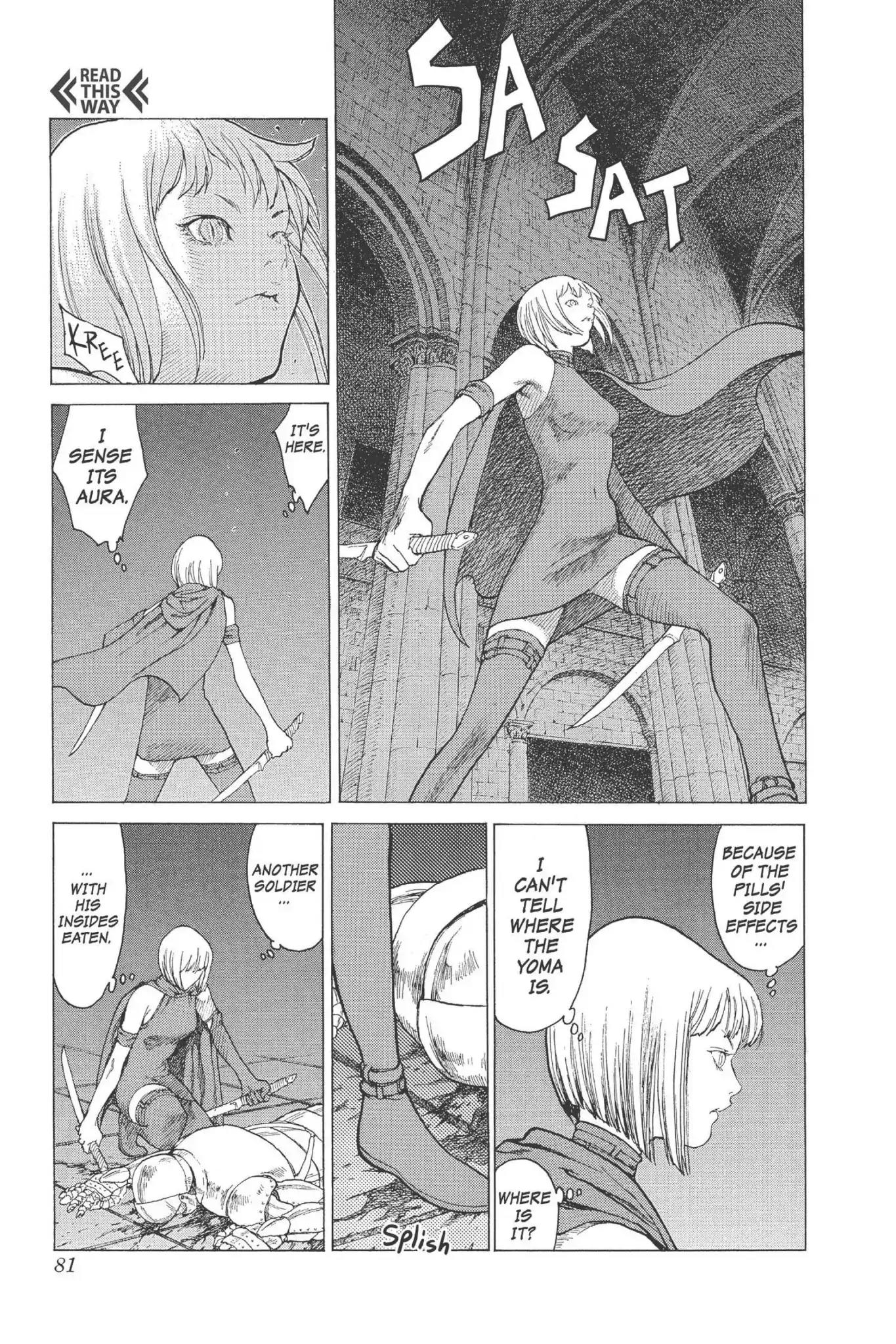 Claymore Chapter 6 page 34 - Chapter 6: Vol.2 Scene 6: Darkness in Paradise, Part 2